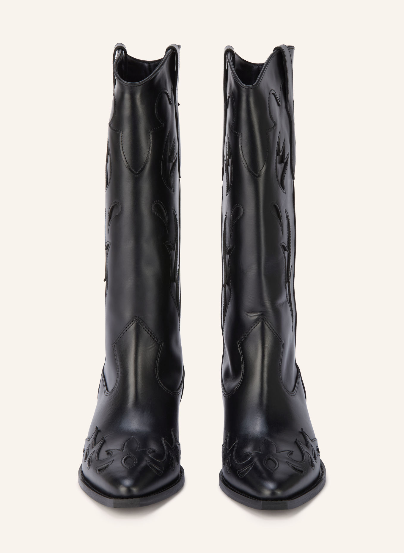SANDRO Cowboy Boots: SCHWARZ