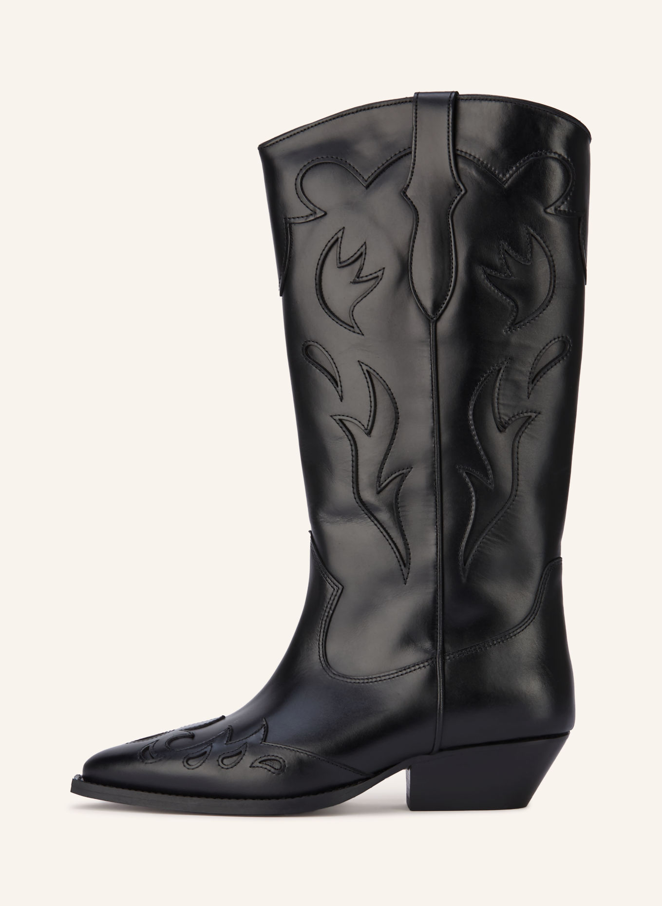 SANDRO Cowboy Boots: SCHWARZ