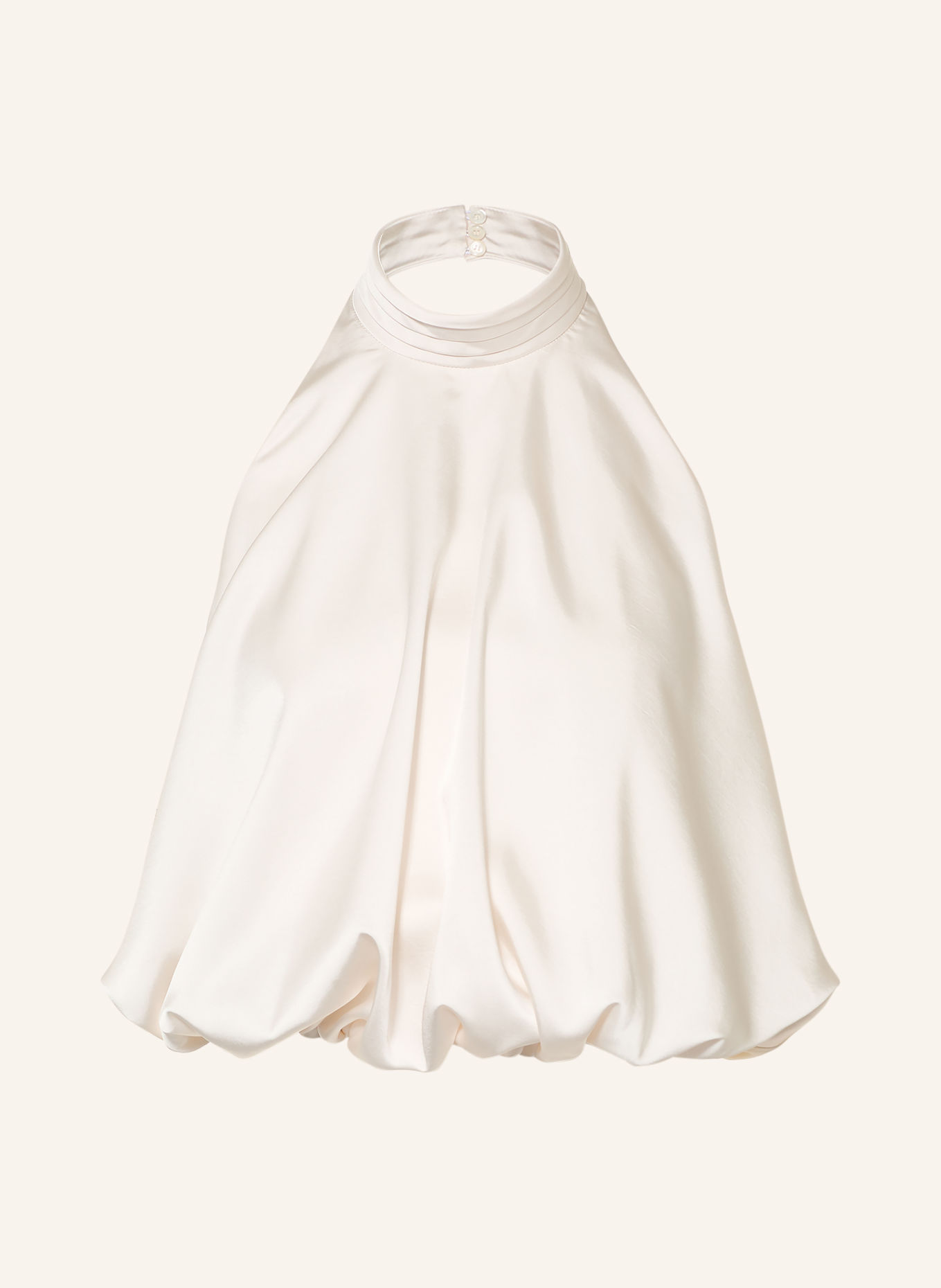 CLAUDIE PIERLOT Blusentop aus Satin: ECRU