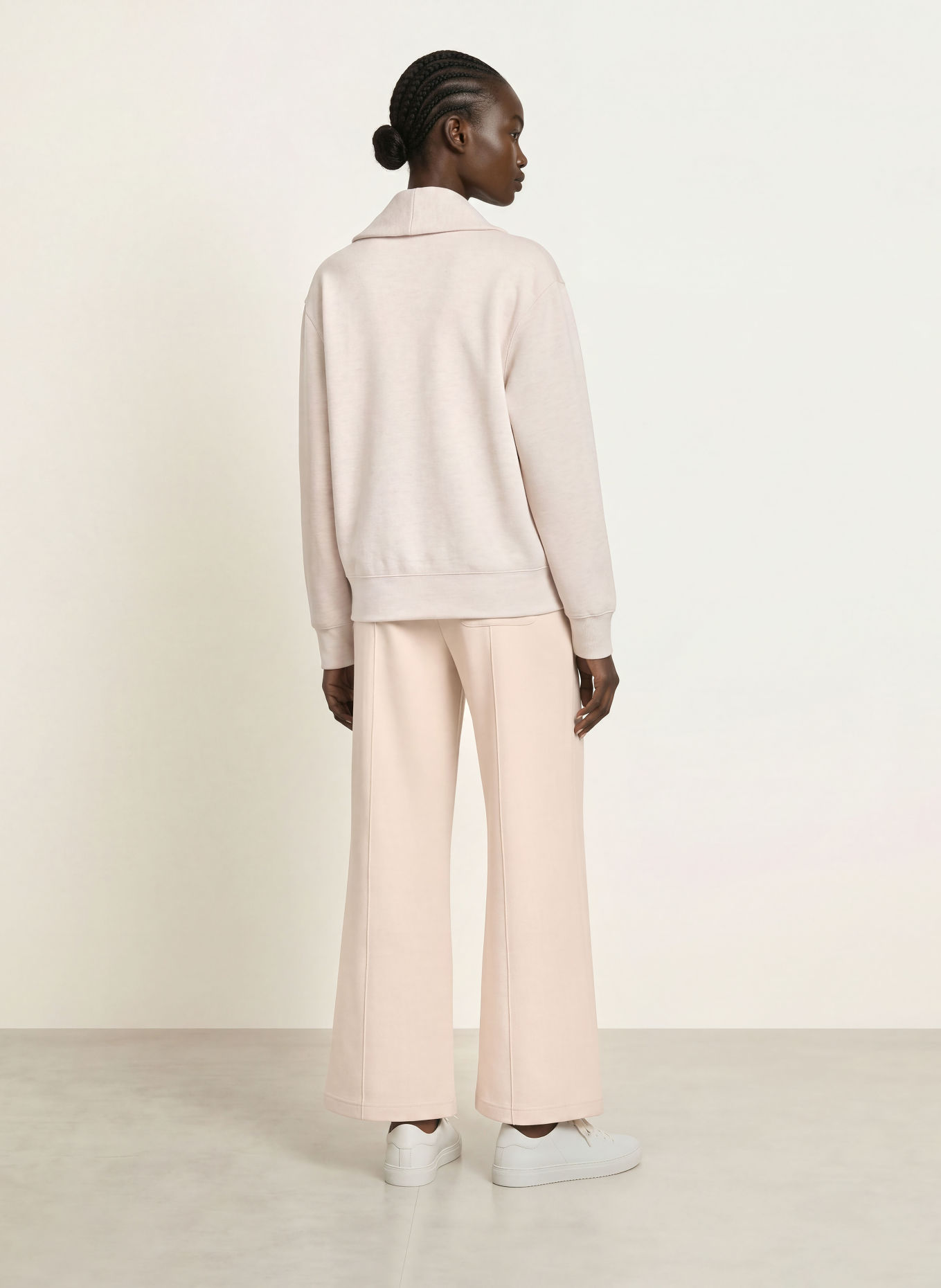 REISS Marlenehose LAYLA aus Jersey: CREME