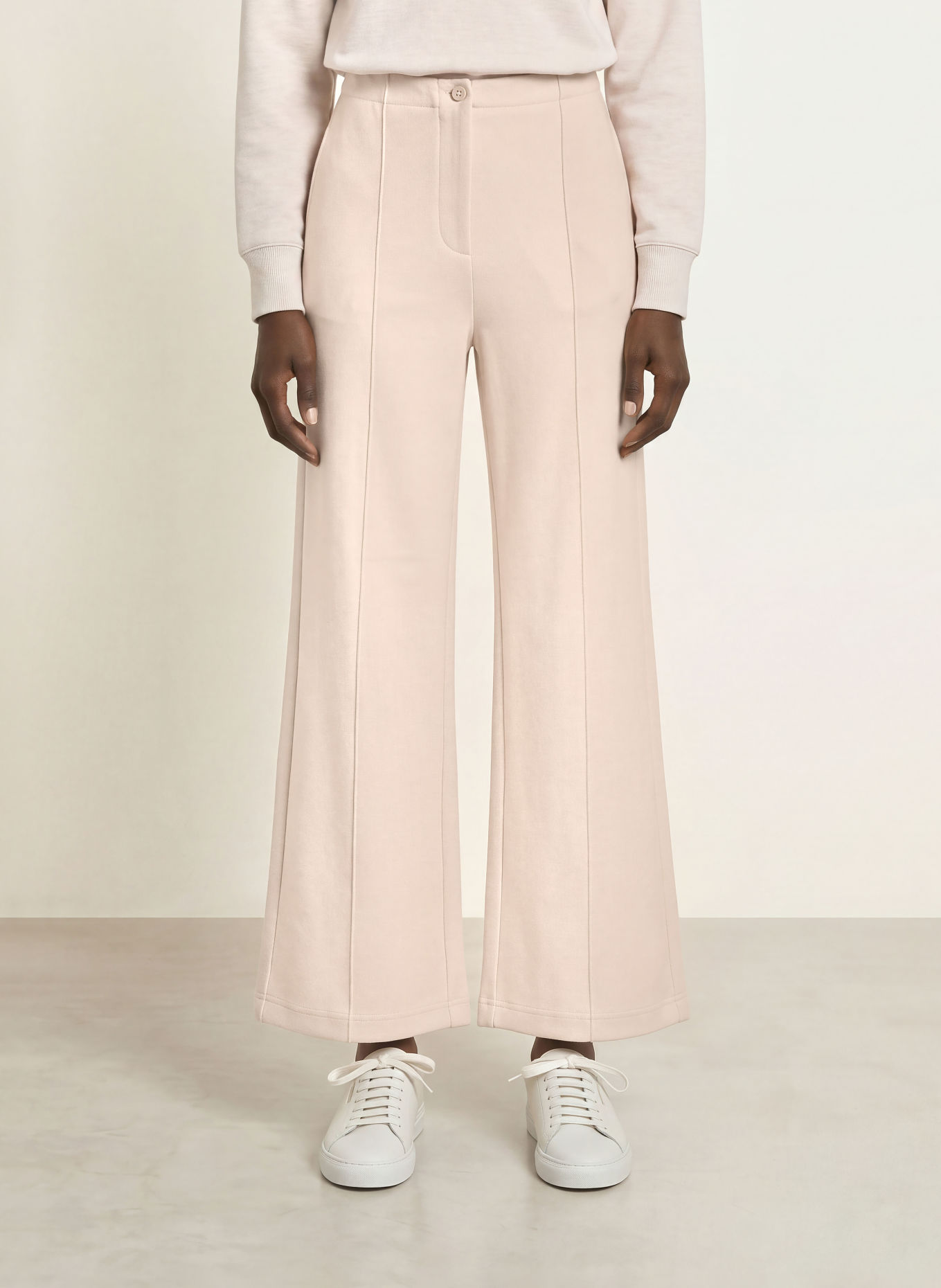 REISS Marlenehose LAYLA aus Jersey: CREME