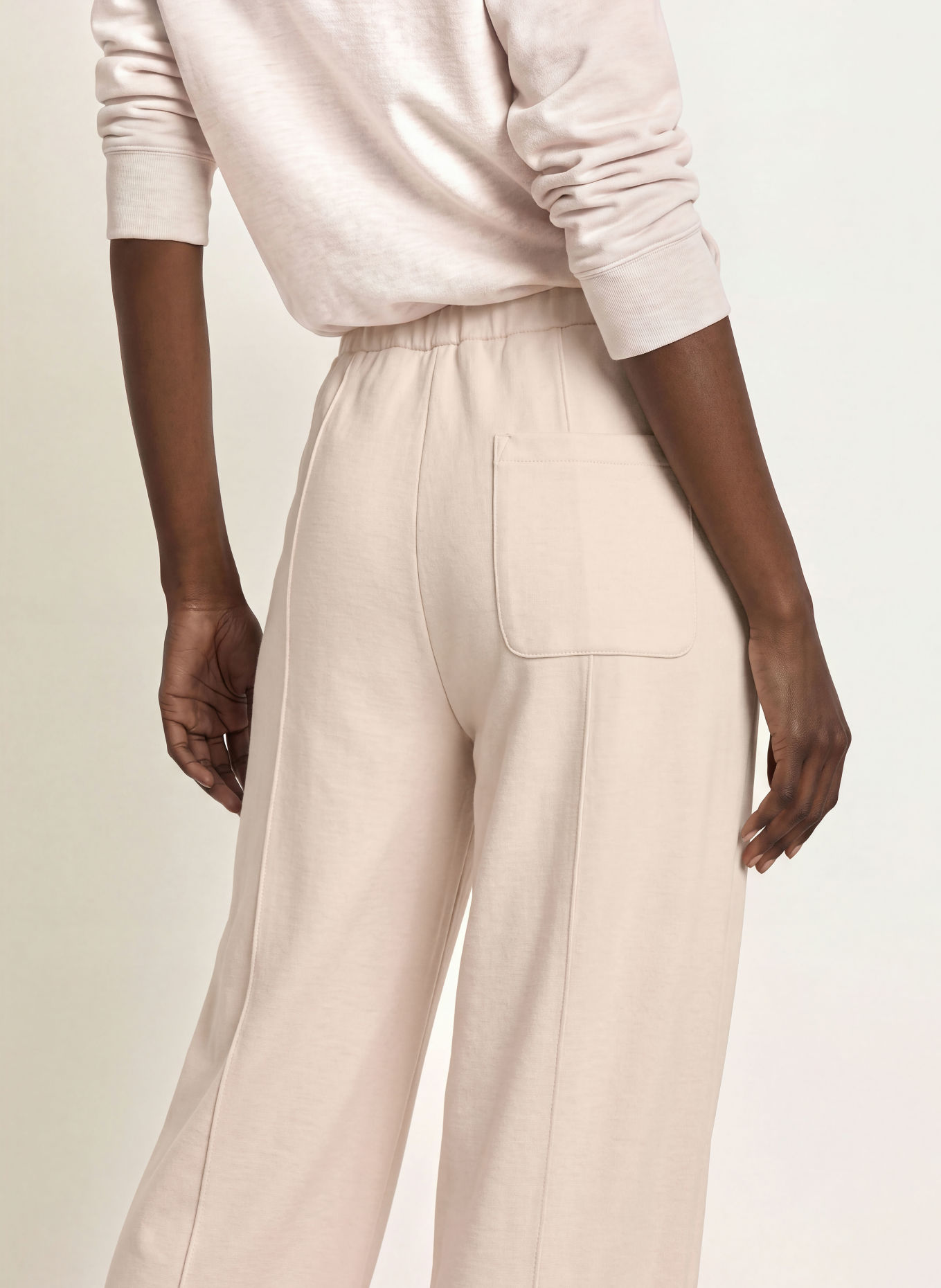 REISS Marlenehose LAYLA aus Jersey: CREME