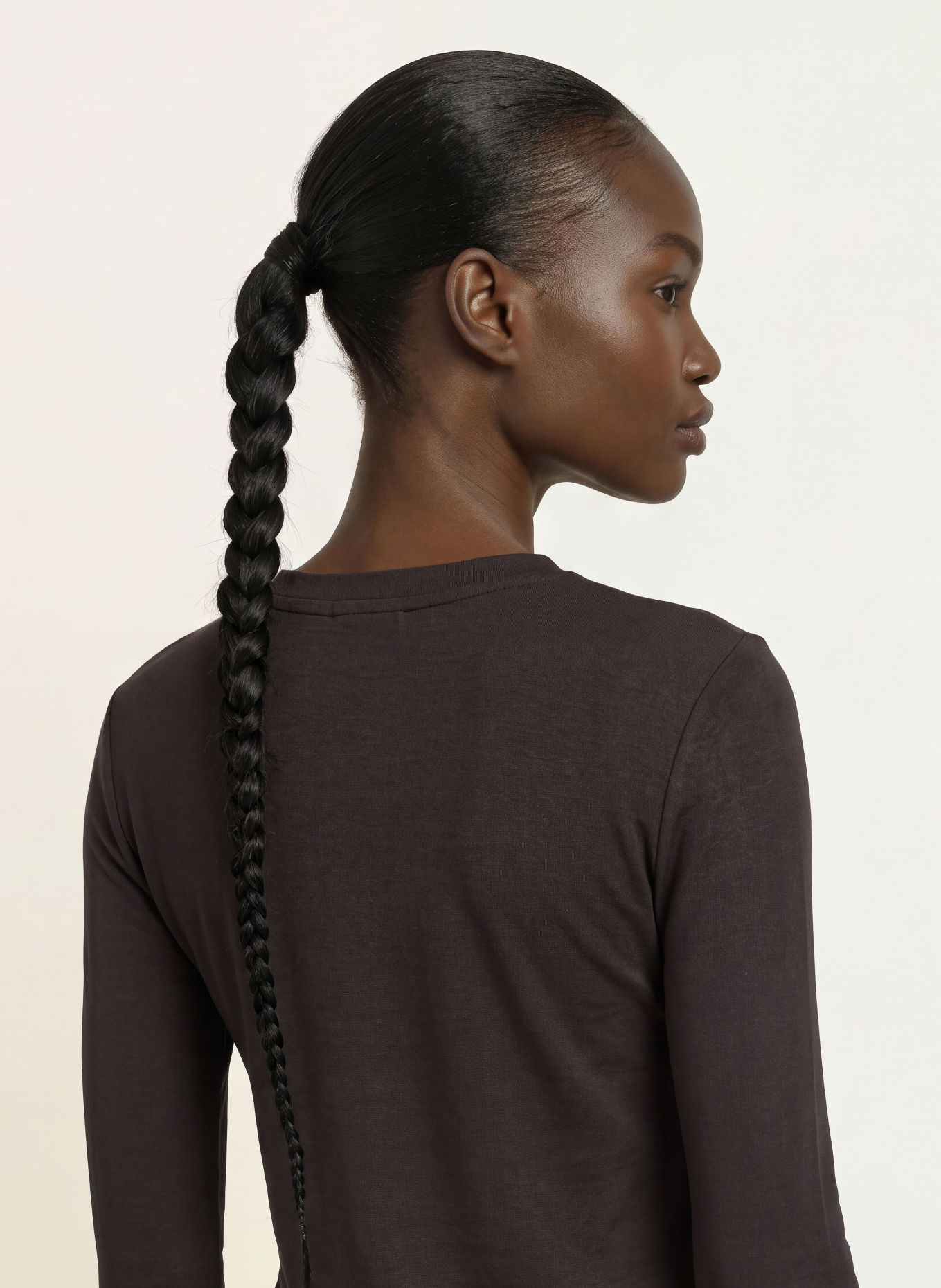 REISS Longsleeve BRODY: MARRON FONCÉ