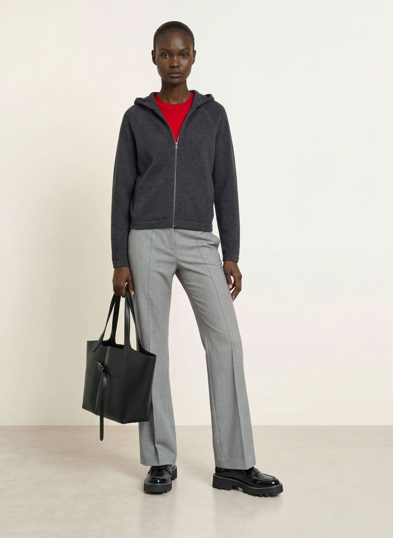 REISS Vest EVIE: DONKERGRIJS