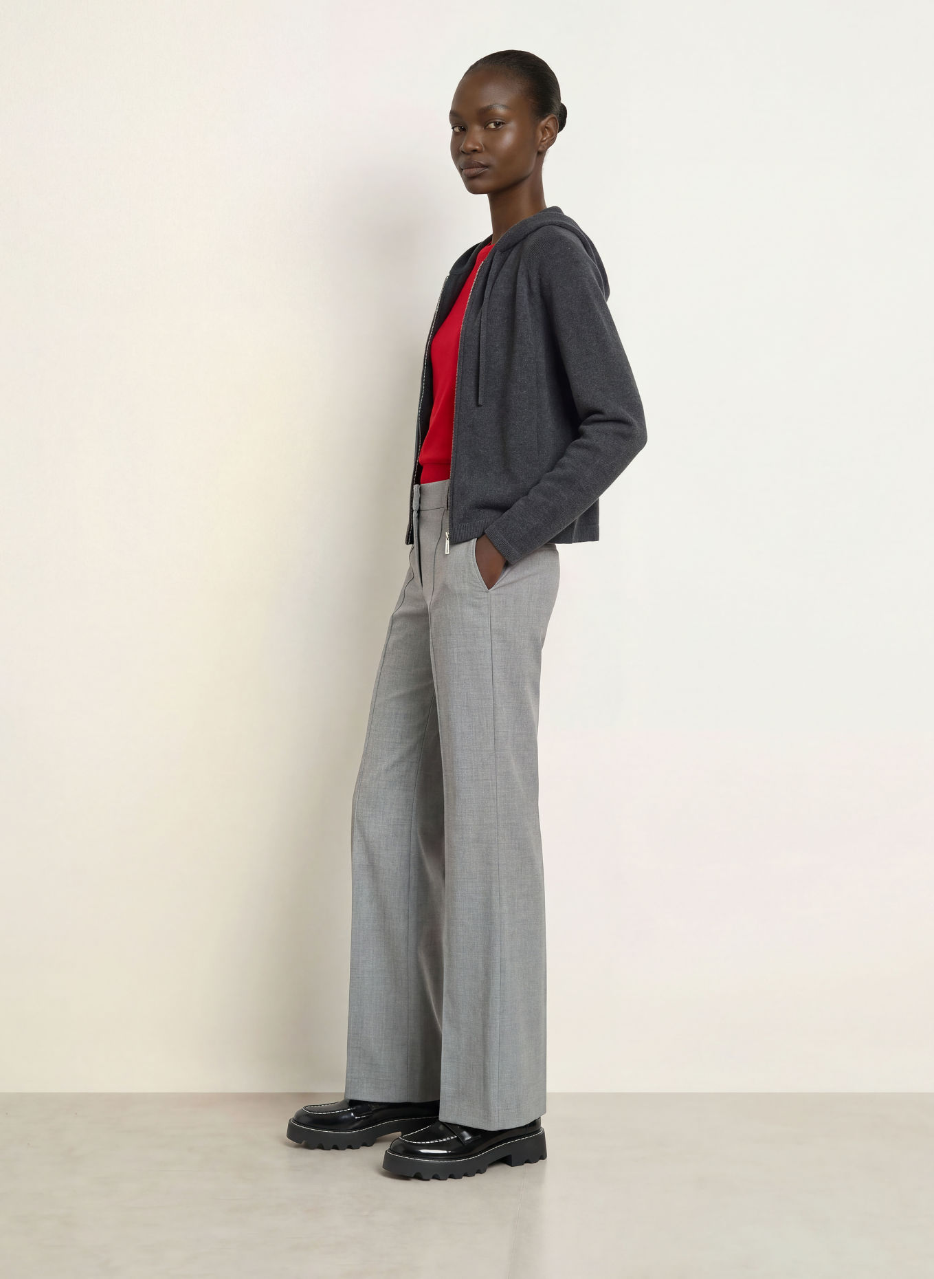REISS Vest EVIE: DONKERGRIJS