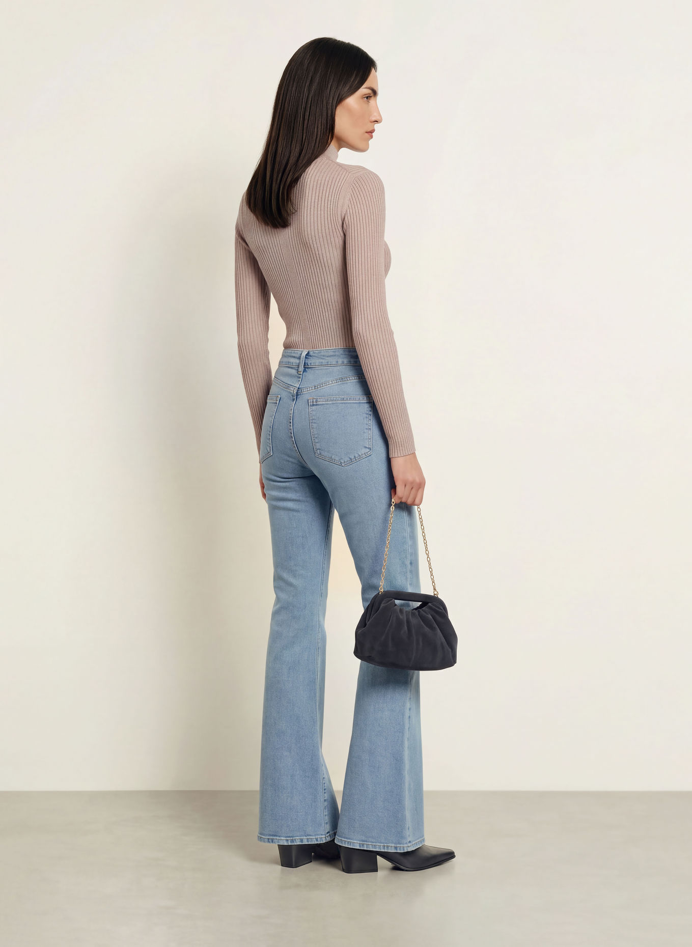 REISS Tricou cu mâneci lungi NANCY: BEJ
