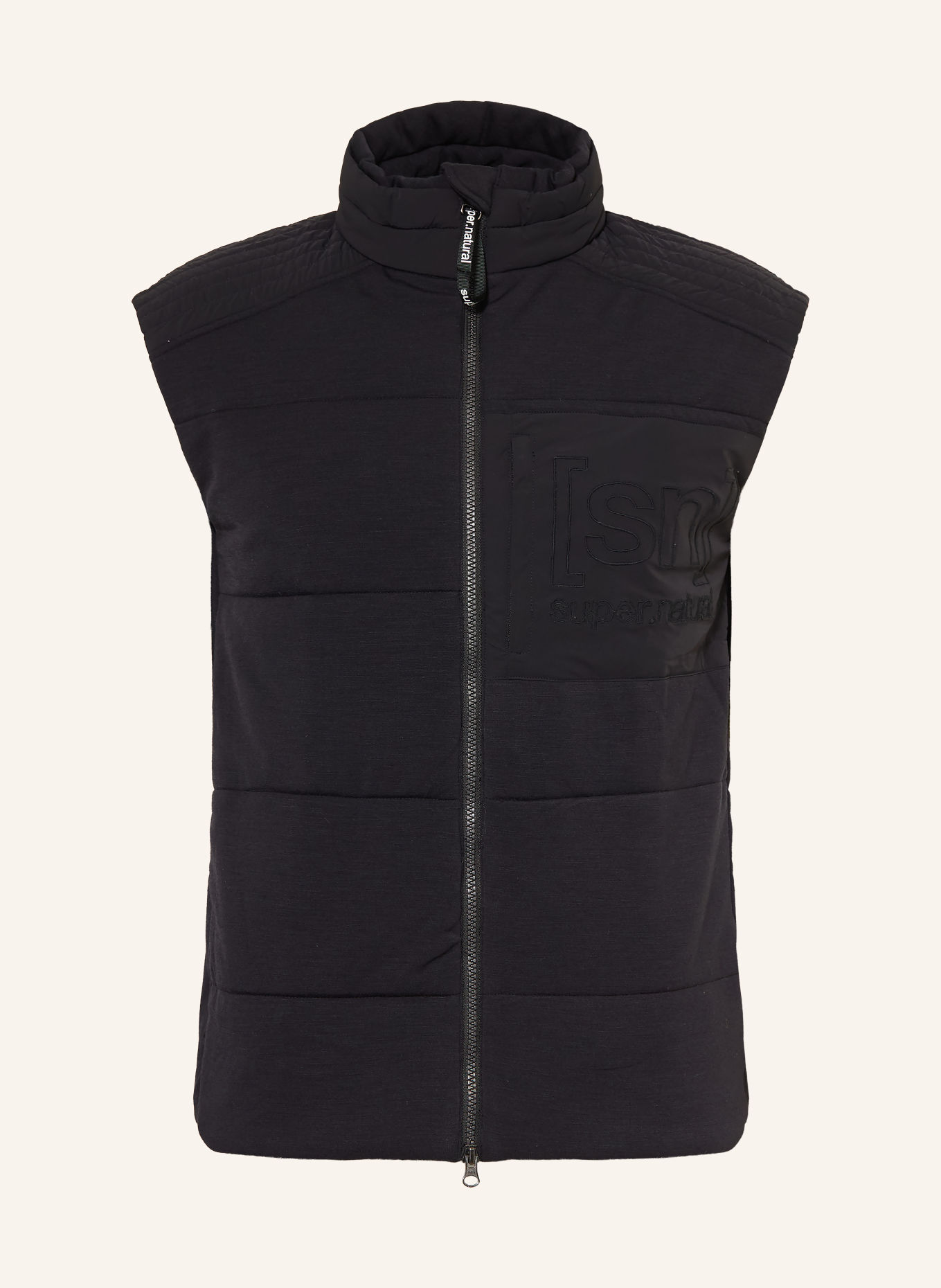 super.natural SHIELD DWR Functional Vest with Merino Wool: BLACK