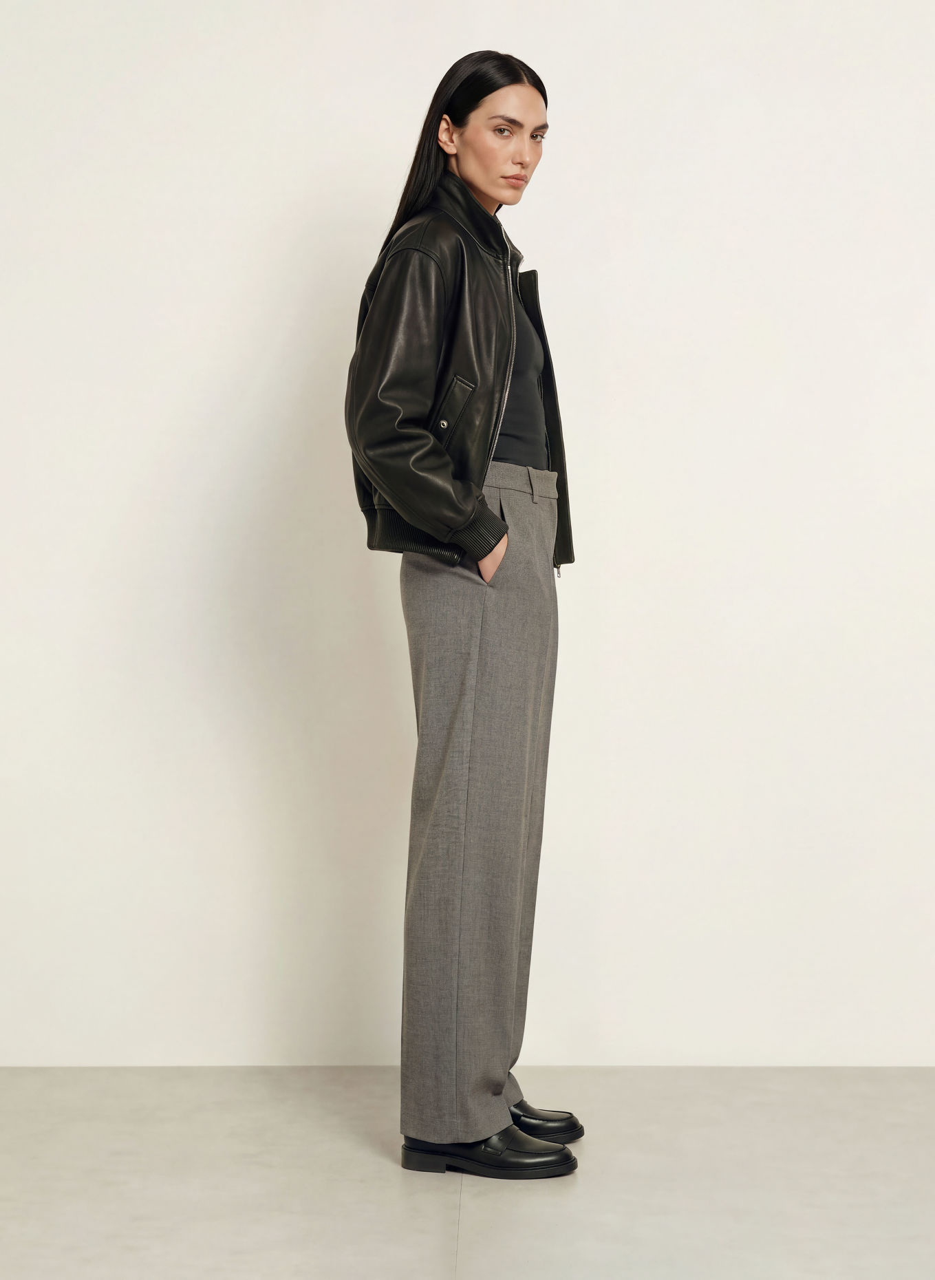 REISS Marlenehose KATYA: GRAU