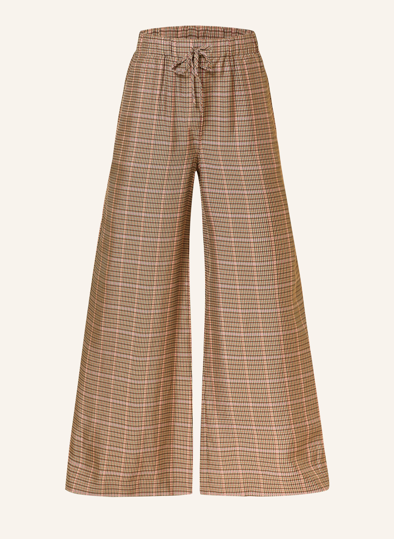 REISS Marlenehose MINNIE: BEIGE / DUNKELROT / DUNKELBLAU