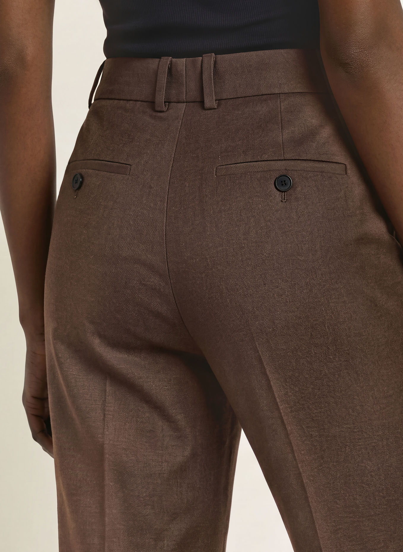 REISS Pantalon DERBY: MARRON