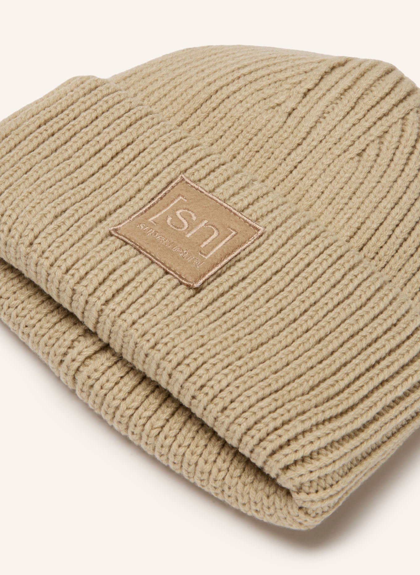 super.natural KRISSINI Hat with Merino Wool: BEIGE
