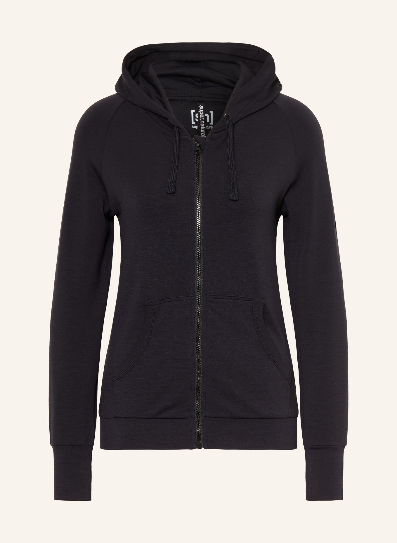 super.natural EVERYDAY Training jacket with Merino Wool: BLACK