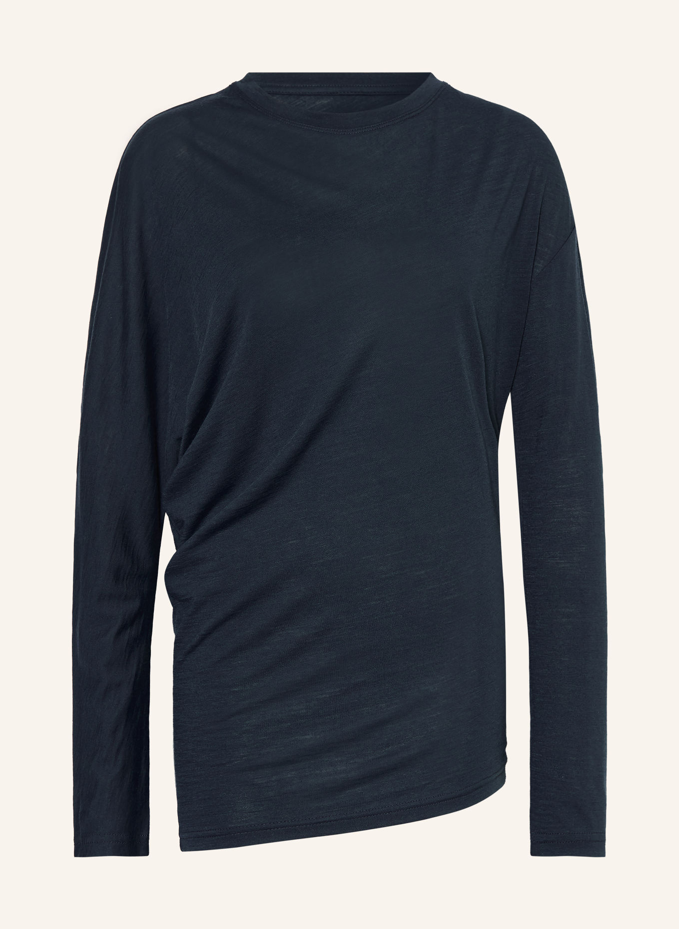 super.natural YOGA LOOSE Functional shirt with Merino Wool: DARK BLUE