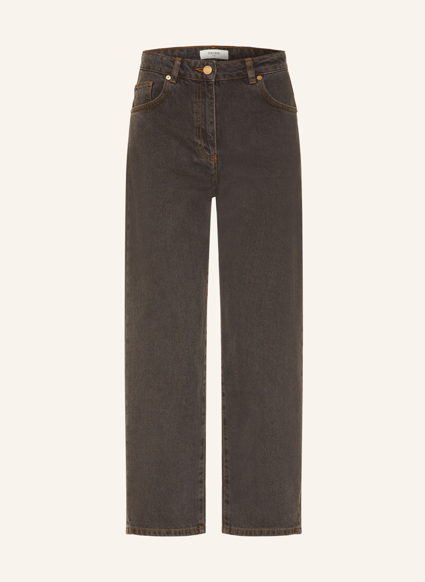 REISS Rovné džíny SELIN: 04 MUSHROOM BROWN
