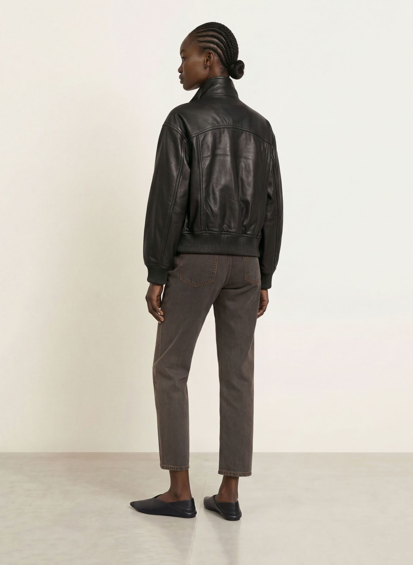 REISS Rovné džíny SELIN: 04 MUSHROOM BROWN