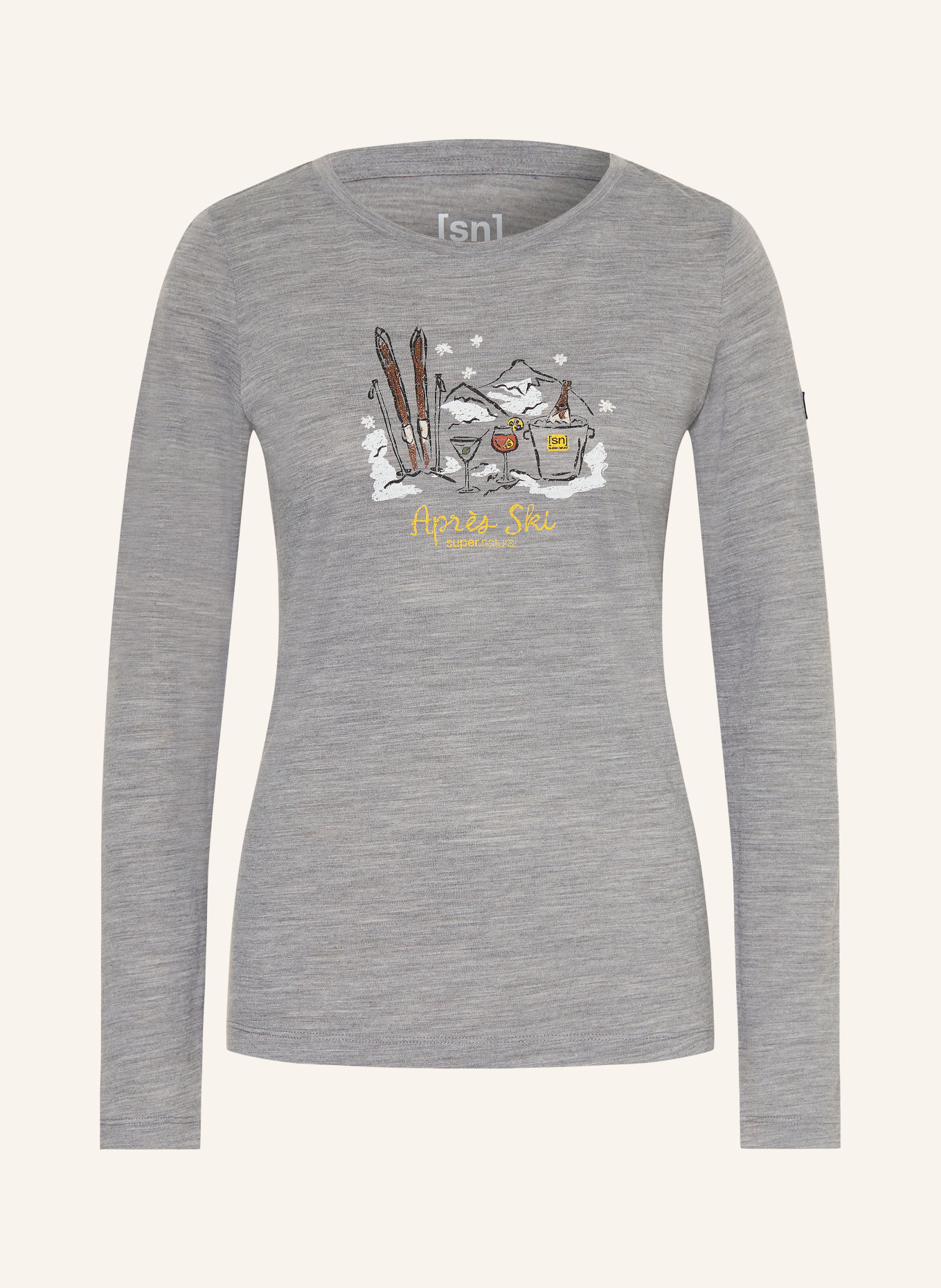 super.natural Longsleeve APRES SKI: GRIJS