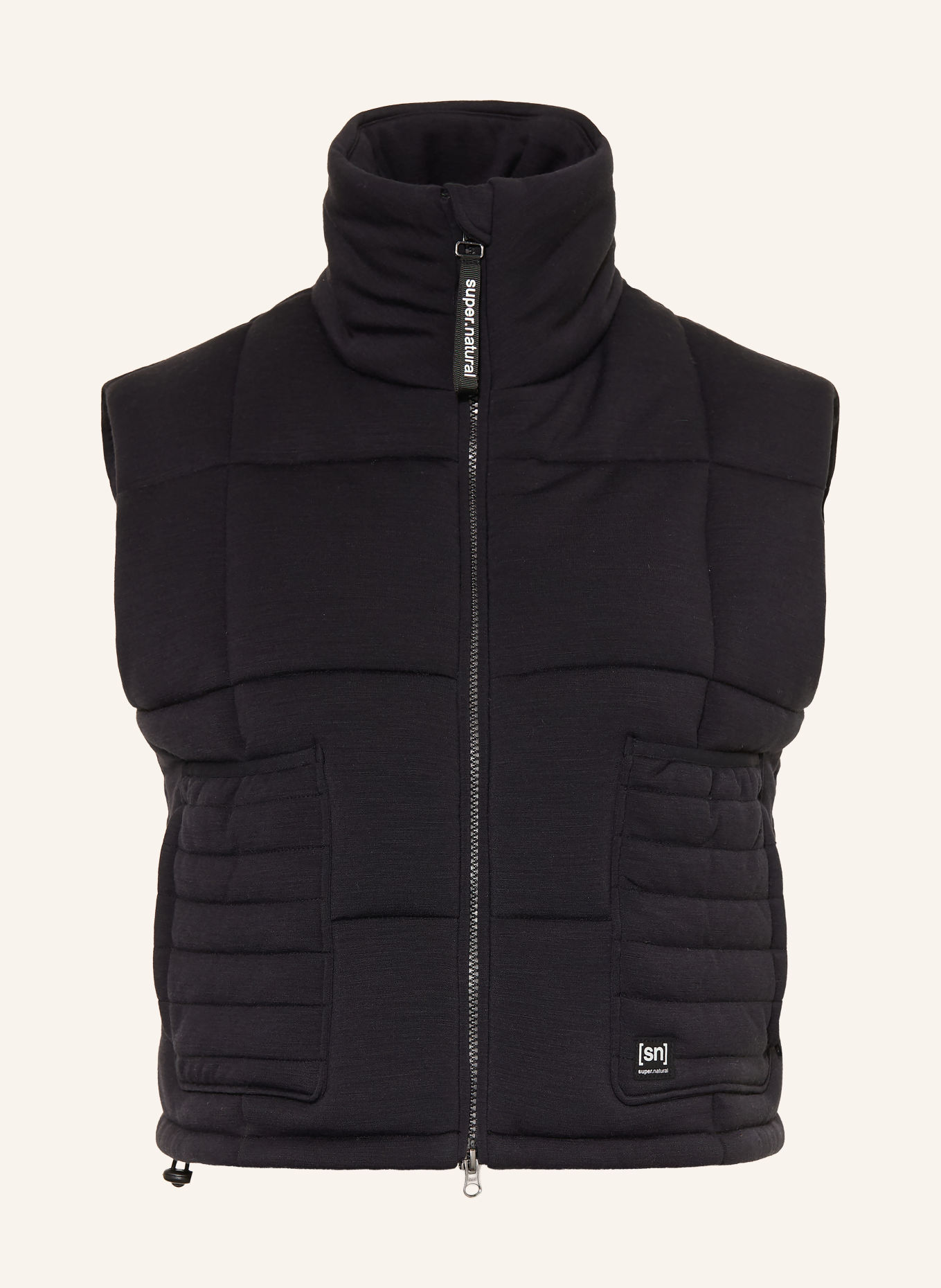 super.natural Gilet matelassé PUFFY: NOIR