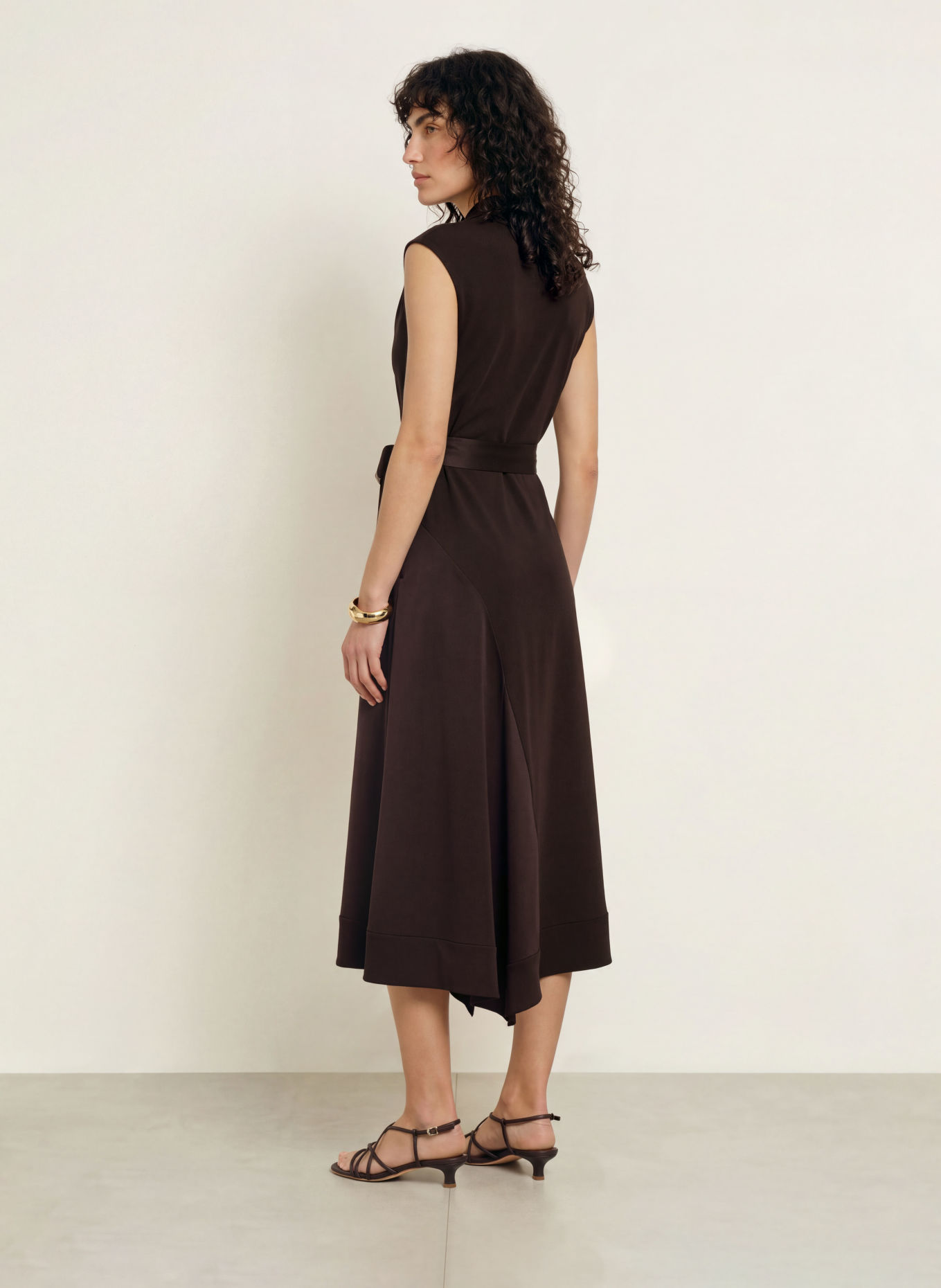 REISS Robe JUSTINE: ROUGE FONCÉ