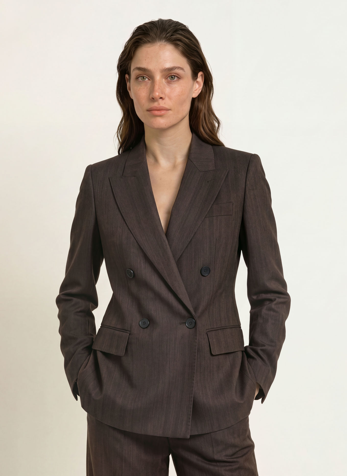 REISS Blazer DAWSON: MARRON FONCÉ