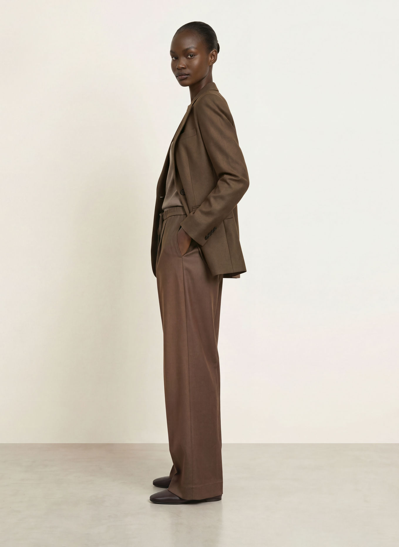 REISS Blazer DERBY: MARRON FONCÉ
