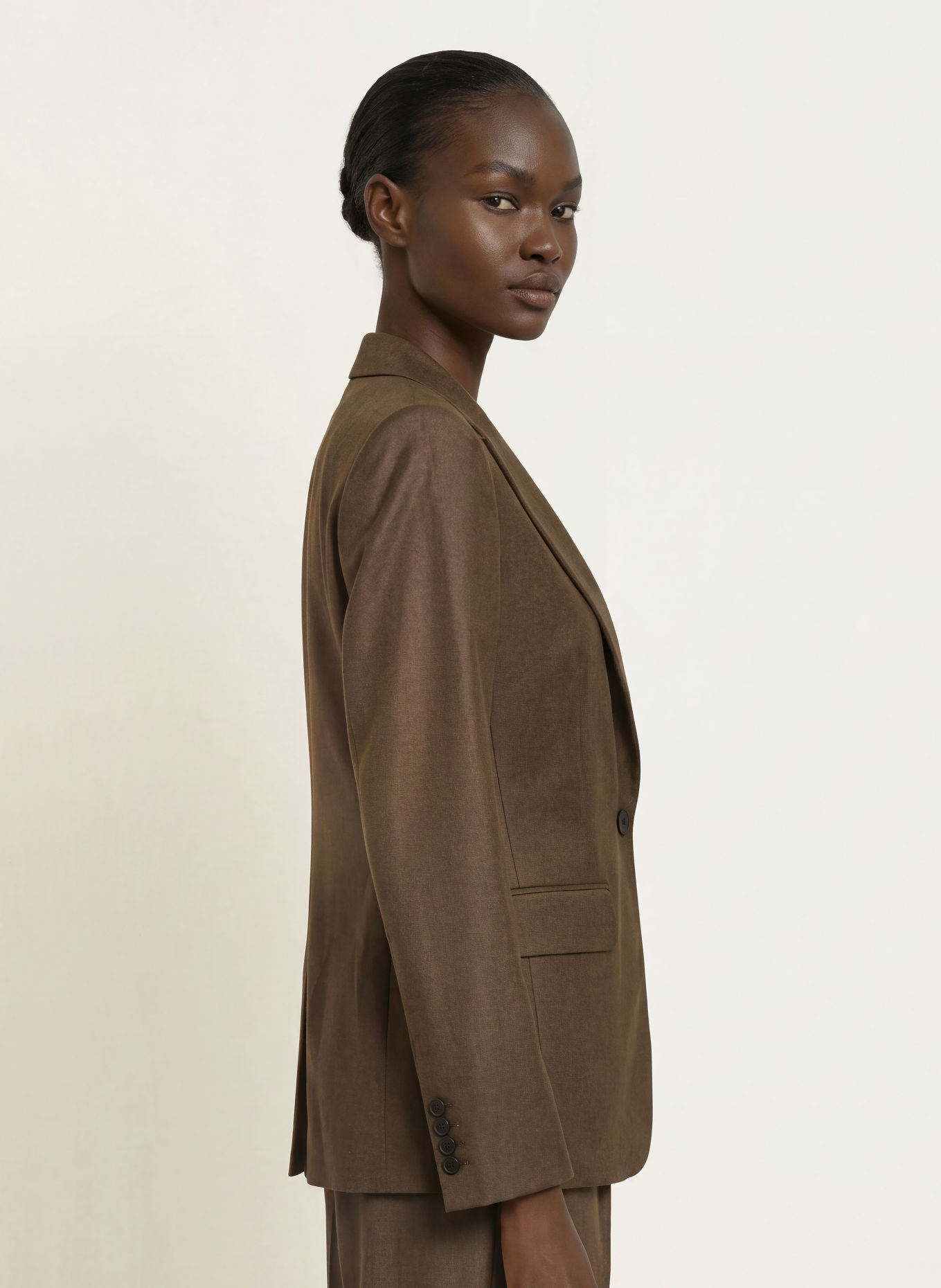 REISS Blazer DERBY: MARRON FONCÉ