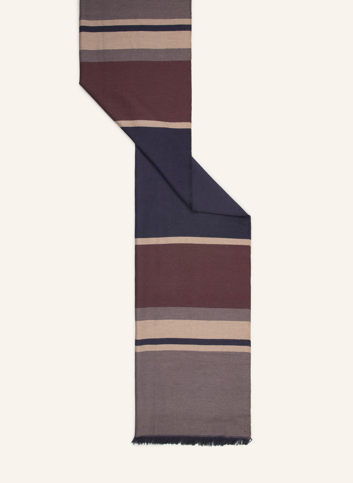 REISS Sjaal CYNTHIA: TAUPE / LICHTBRUIN / DONKERBLAUW