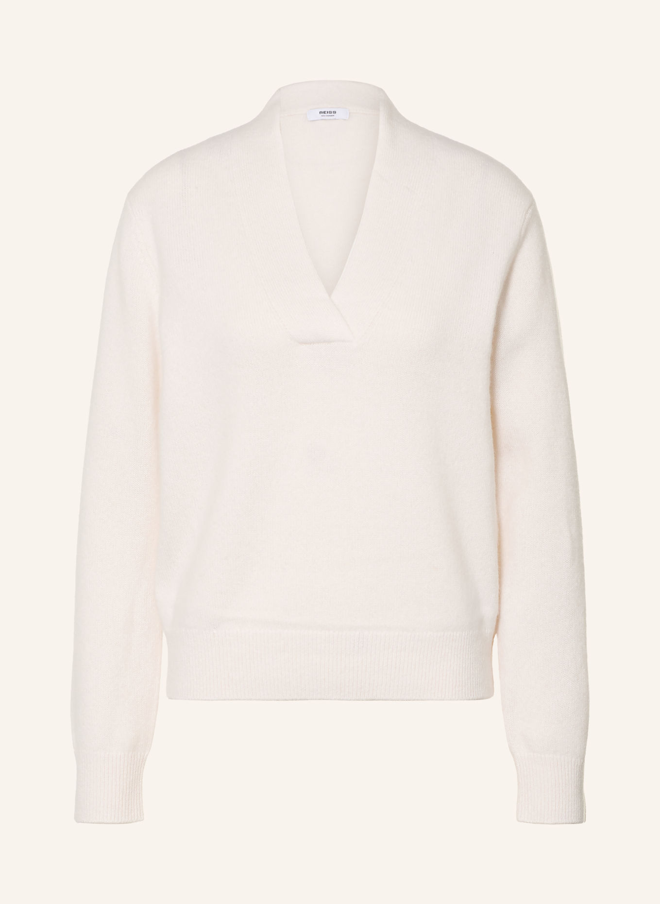 REISS BLANCHE Cashmere Sweater: CREAM