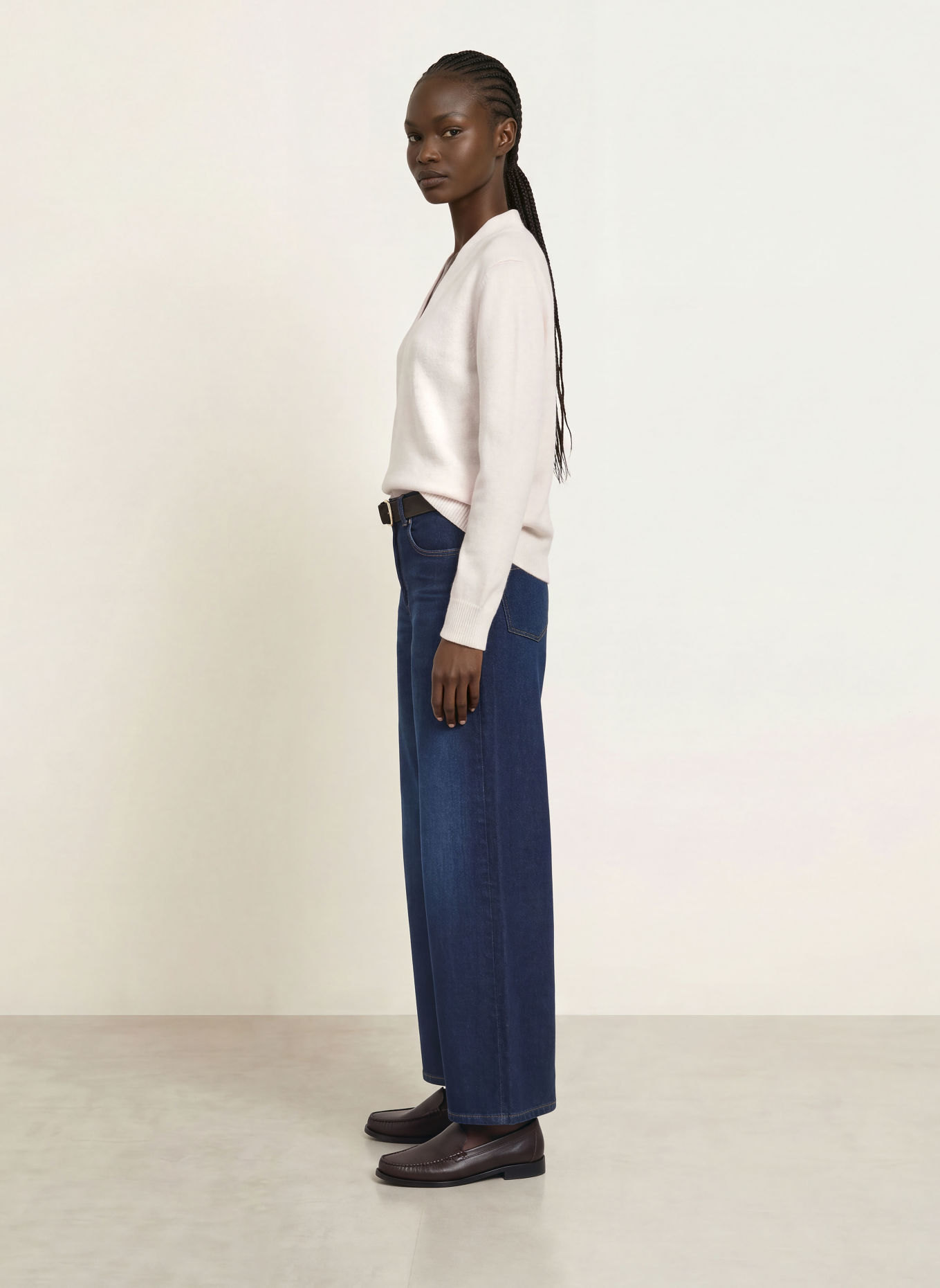 REISS BLANCHE Cashmere Sweater: CREAM