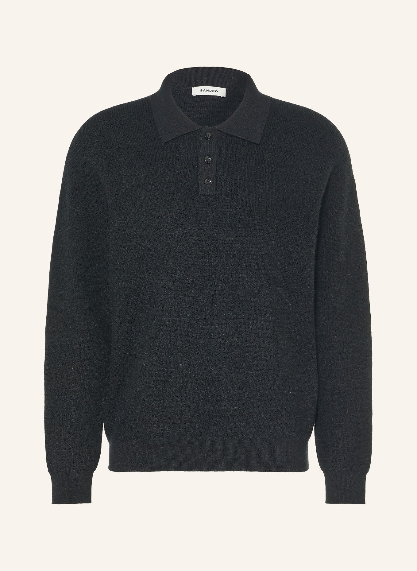 SANDRO Pullover mit Alpaka: SCHWARZ