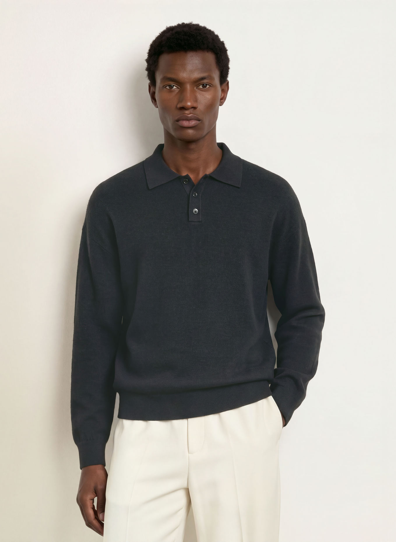 SANDRO Pullover mit Alpaka: SCHWARZ