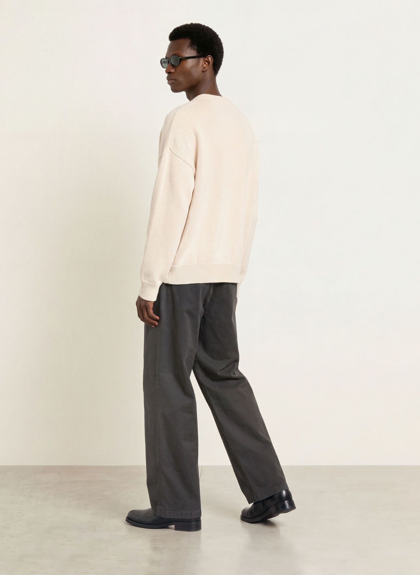 ALLSAINTS Chino ASTON Wide Fit: DONKERGRIJS