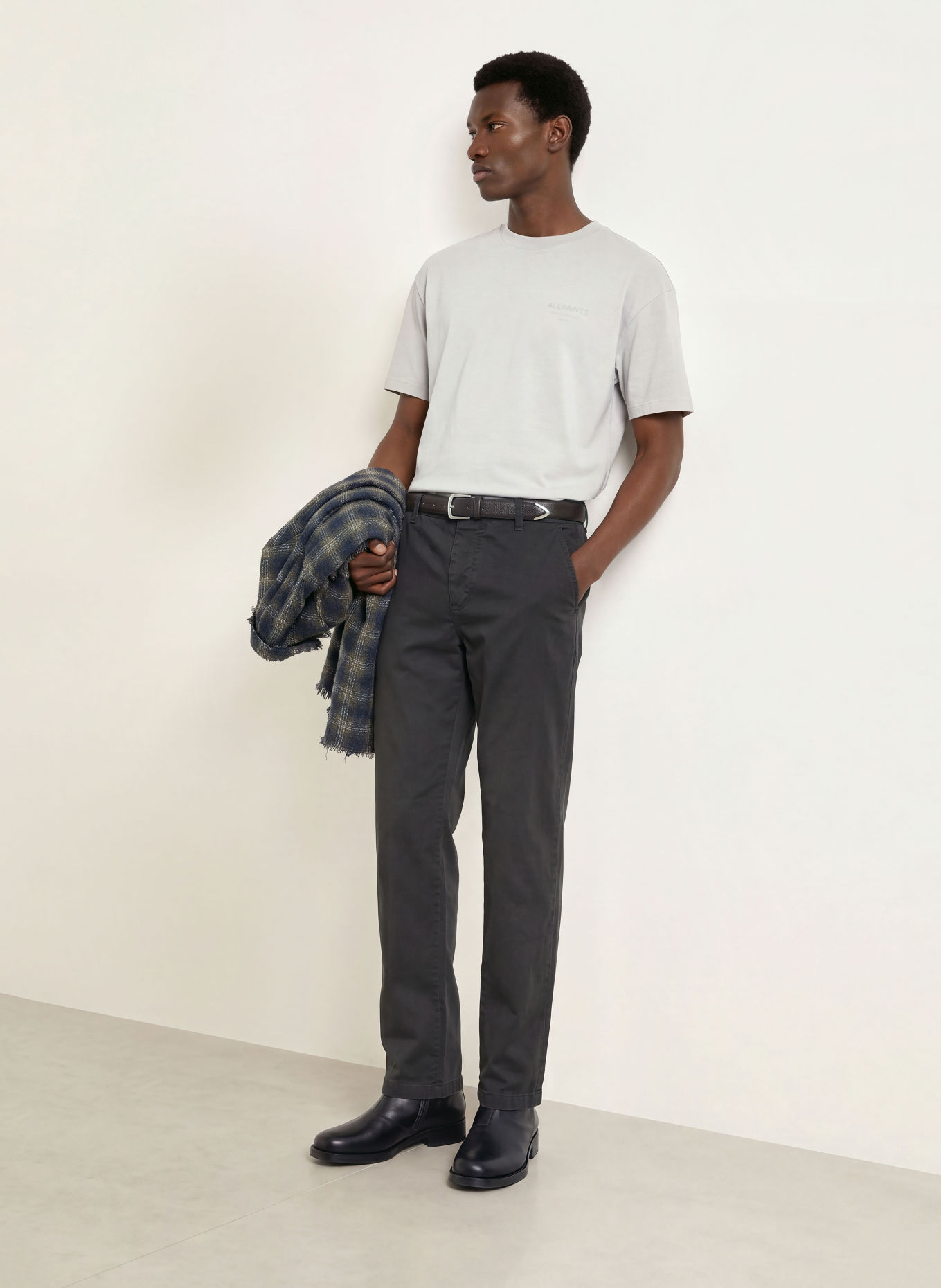 ALLSAINTS Chino TOWER Slim Fit: ZWART