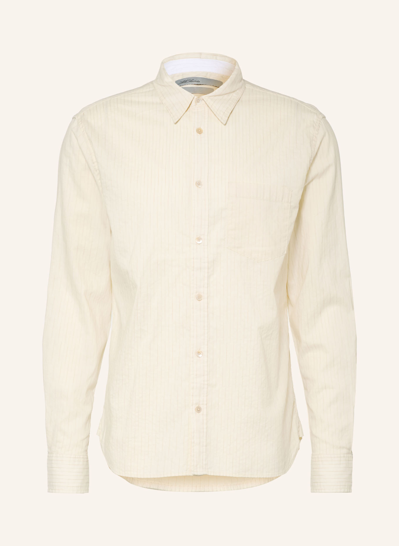 ALLSAINTS Hemd JUDD Regular Fit: BEIGE / COGNAC