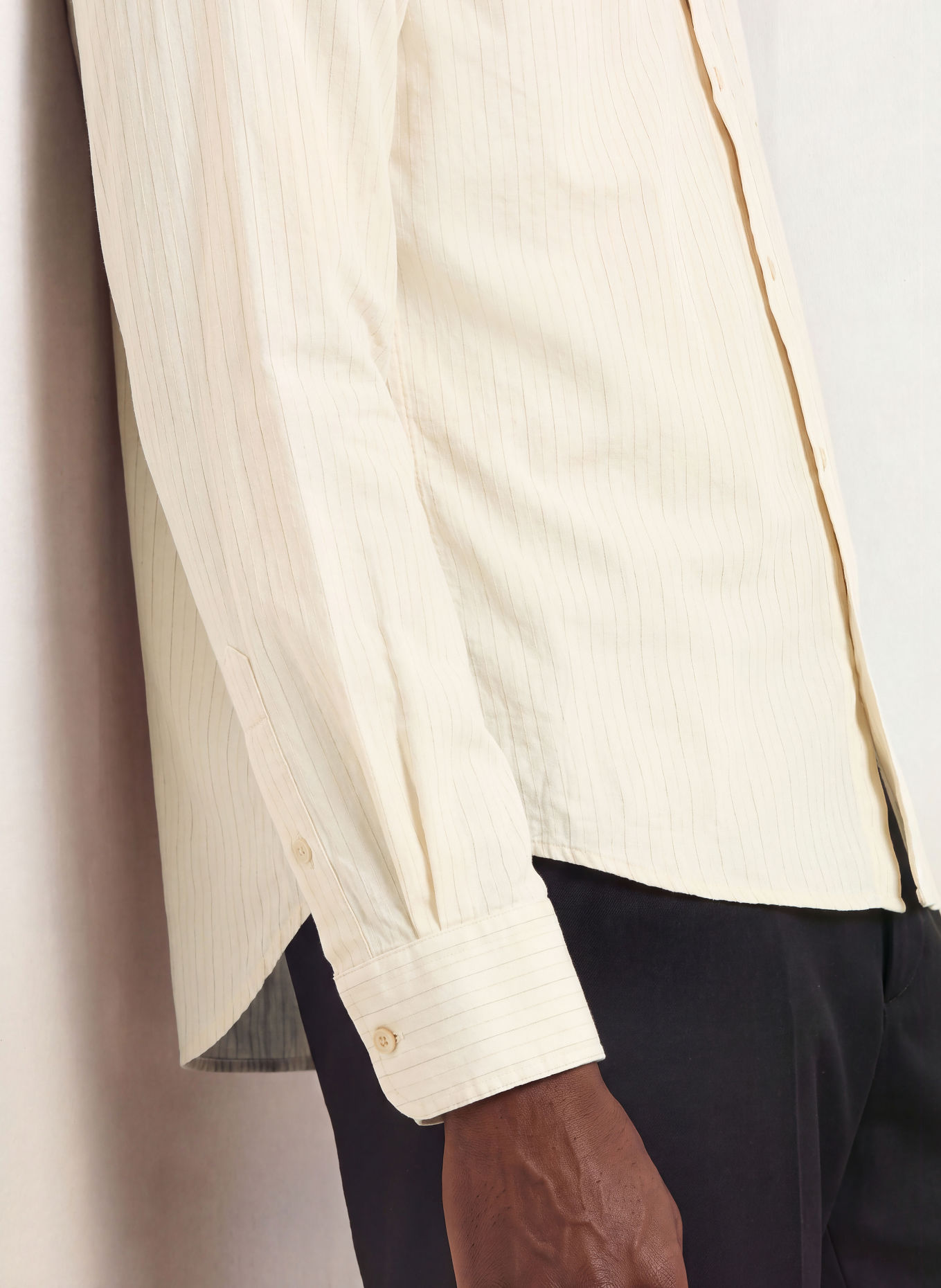 ALLSAINTS Hemd JUDD Regular Fit: BEIGE / COGNAC