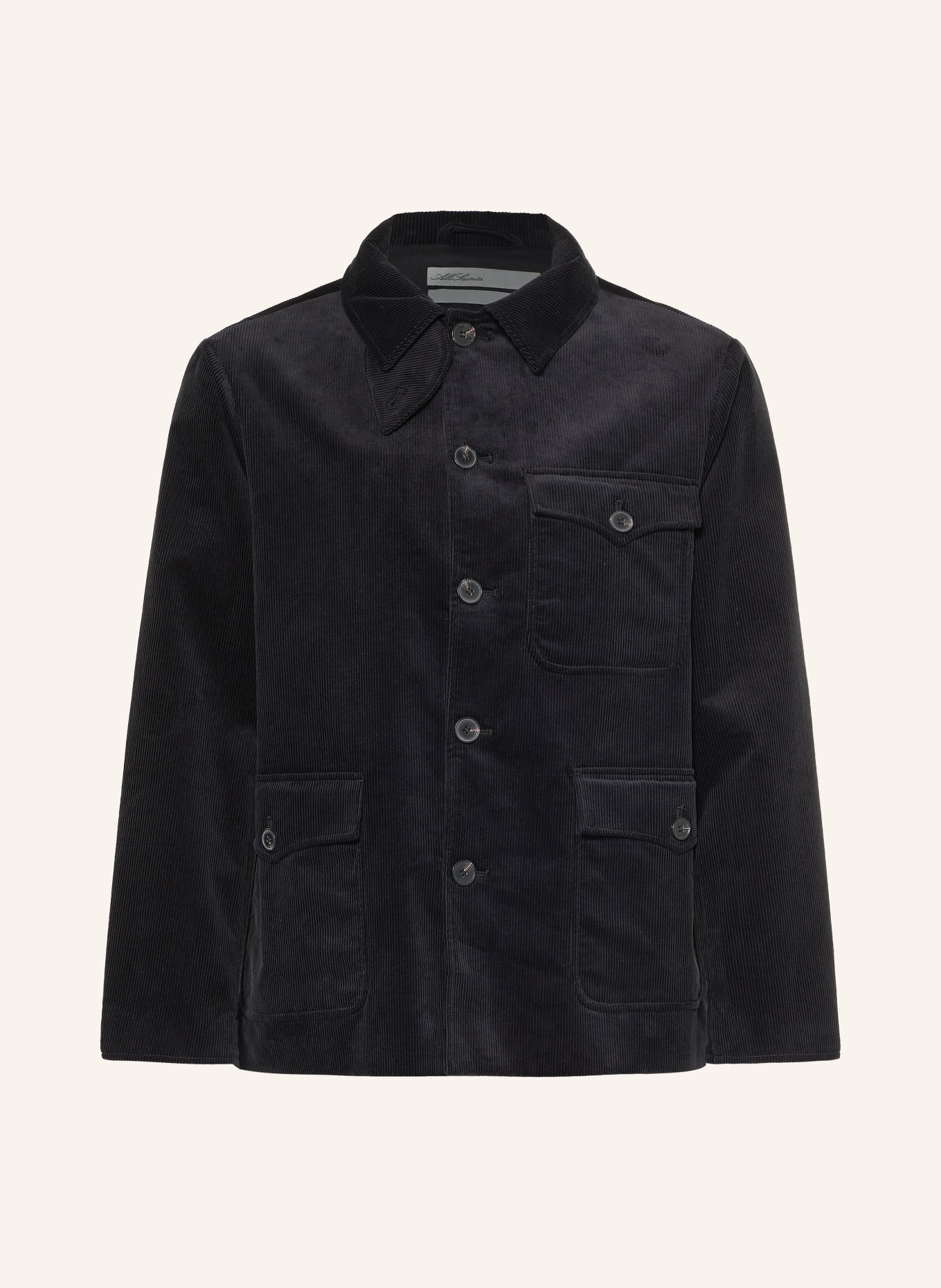 ALLSAINTS Corduroy-Overjacket EDEN: ZWART