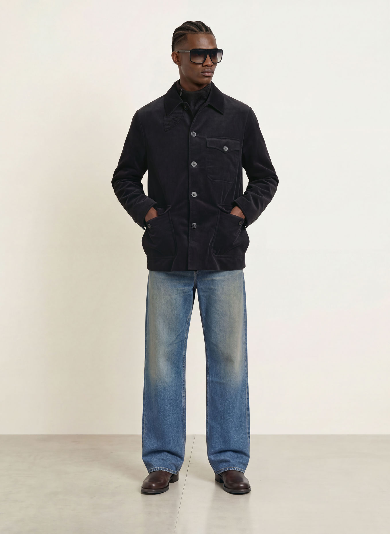 ALLSAINTS Corduroy-Overjacket EDEN: ZWART