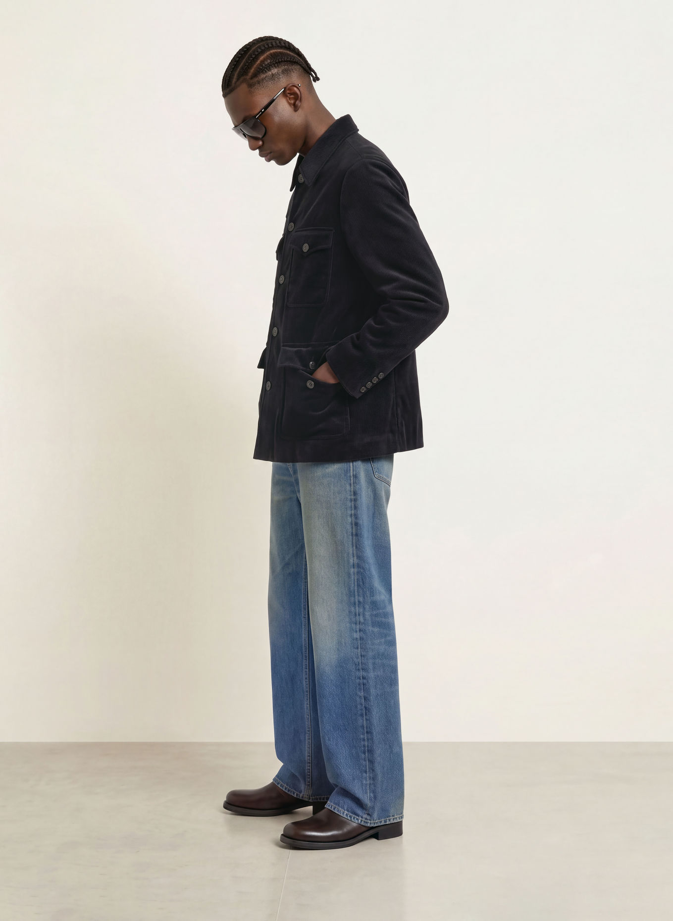 ALLSAINTS Corduroy-Overjacket EDEN: ZWART