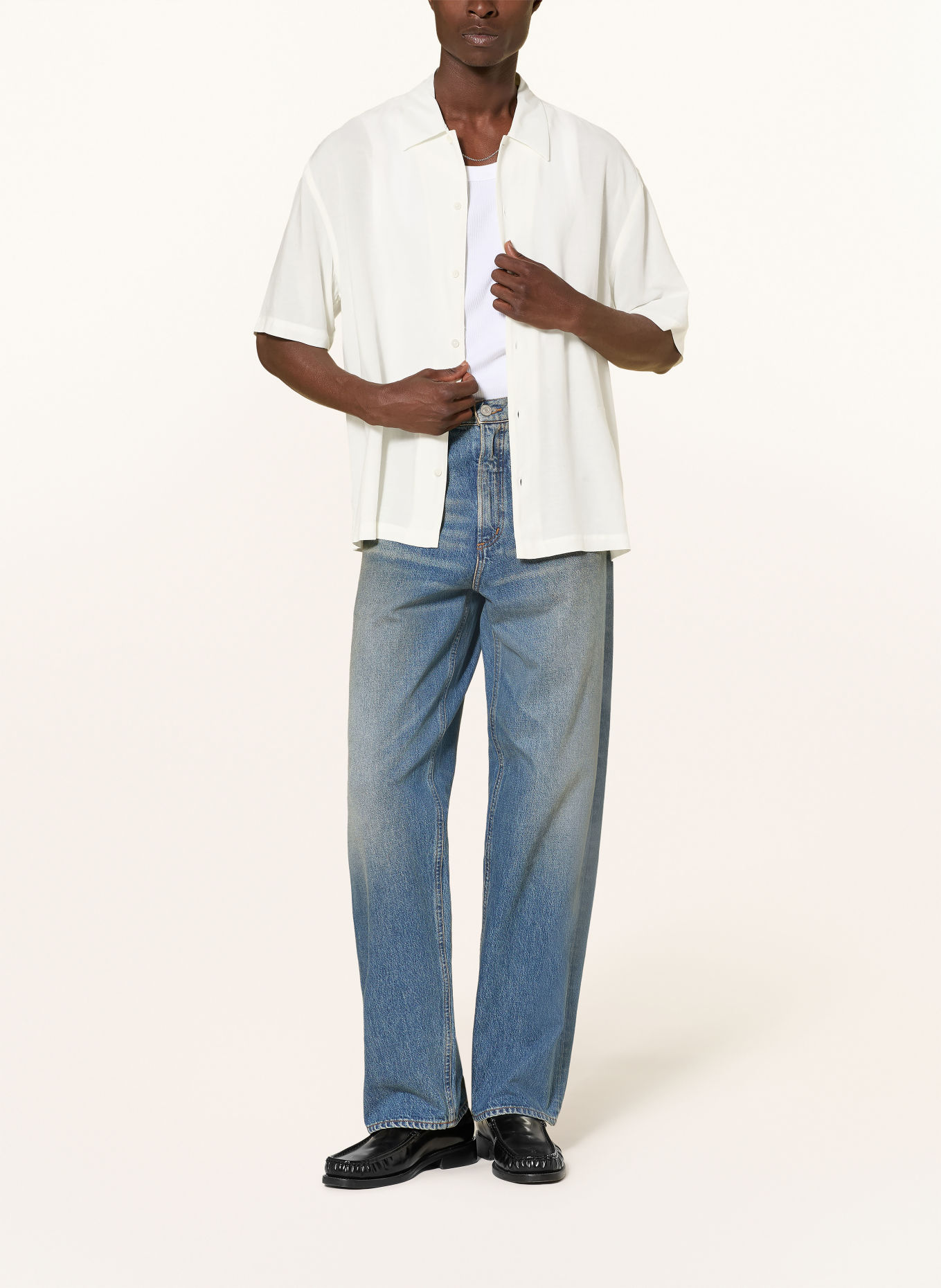 ALLSAINTS Chemise à manches courtes ARCHER Comfort Fit: BLANC