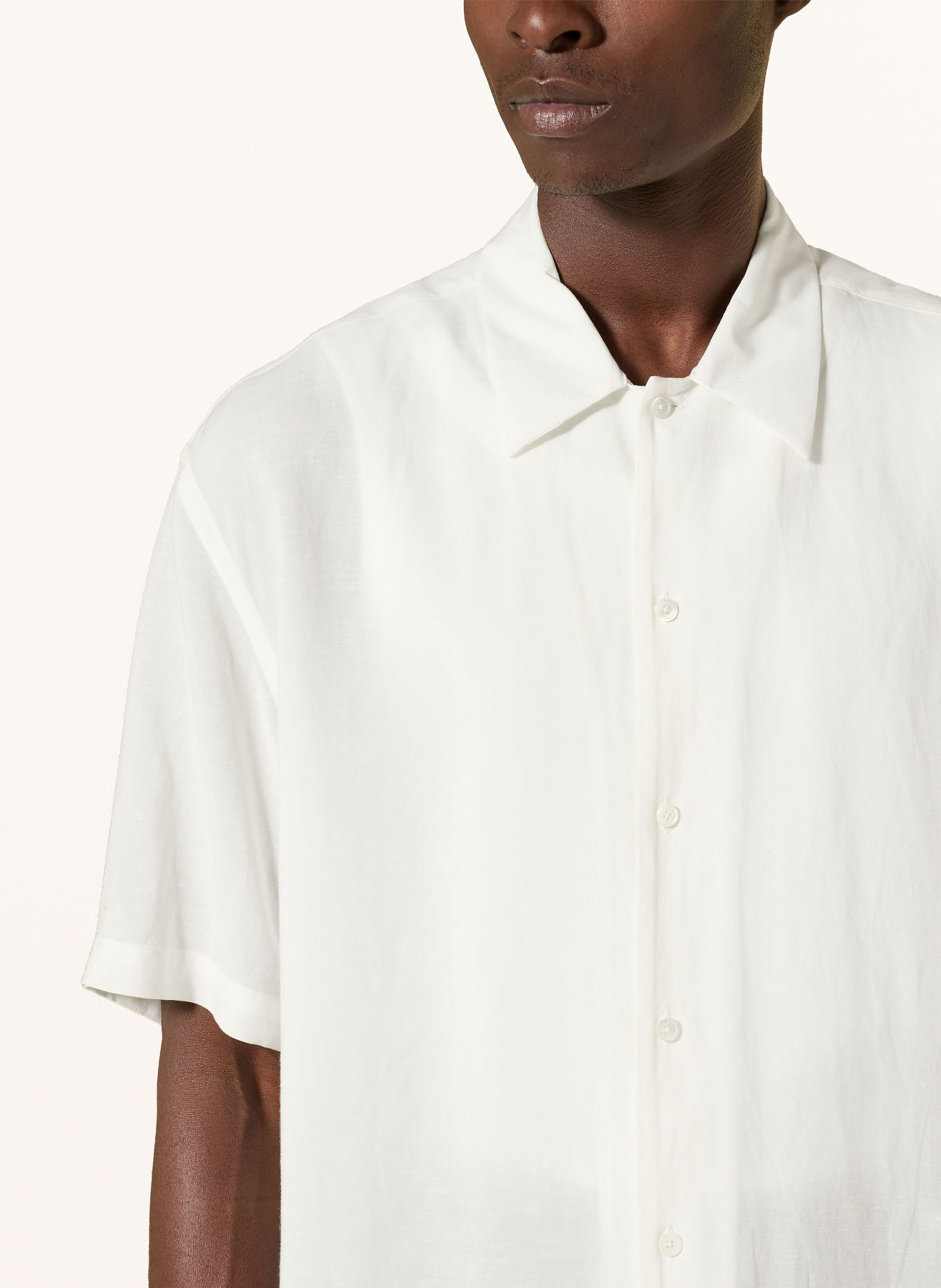 ALLSAINTS Chemise à manches courtes ARCHER Comfort Fit: BLANC