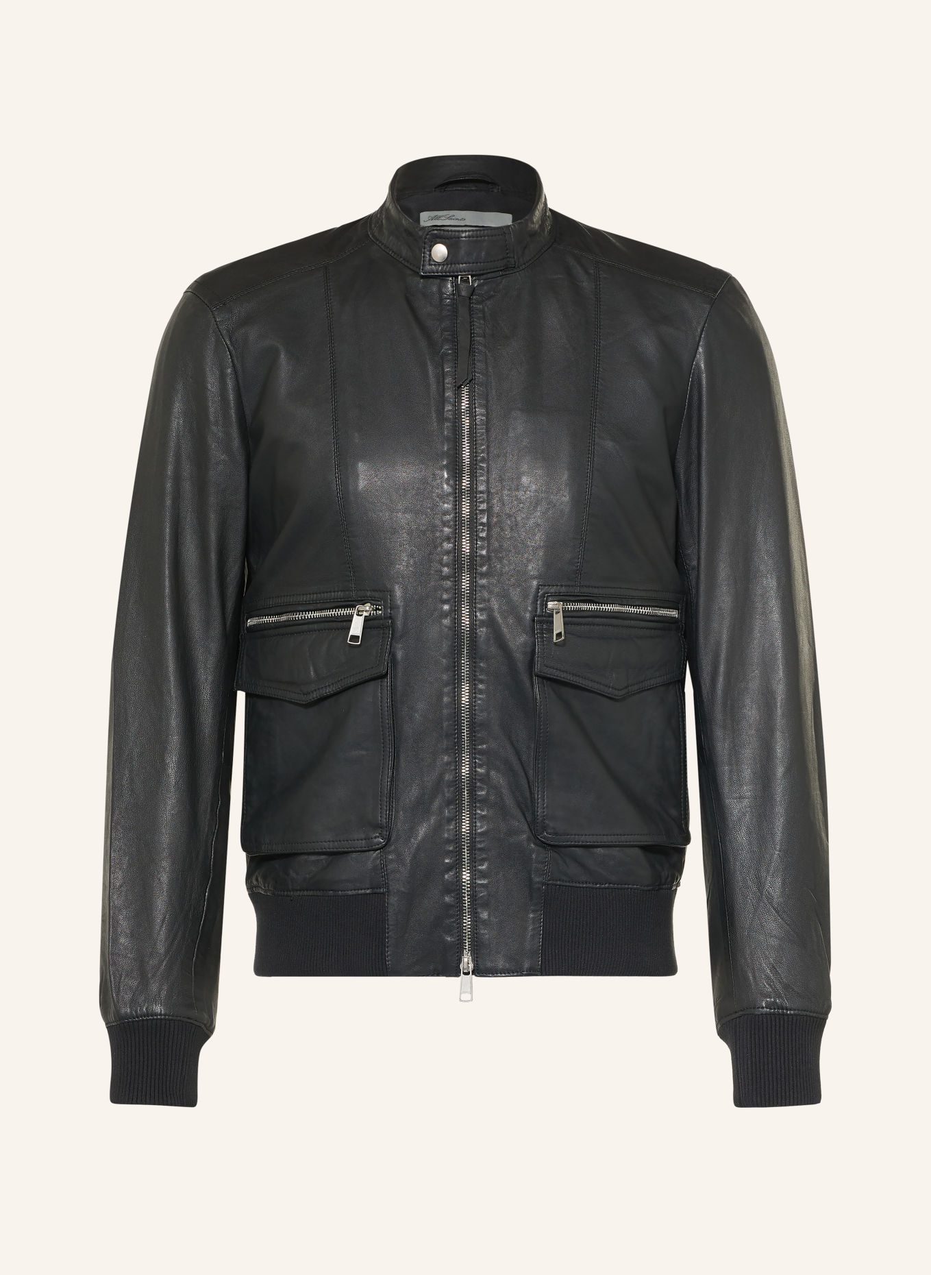 ALLSAINTS Lederjacke HIRO: SCHWARZ