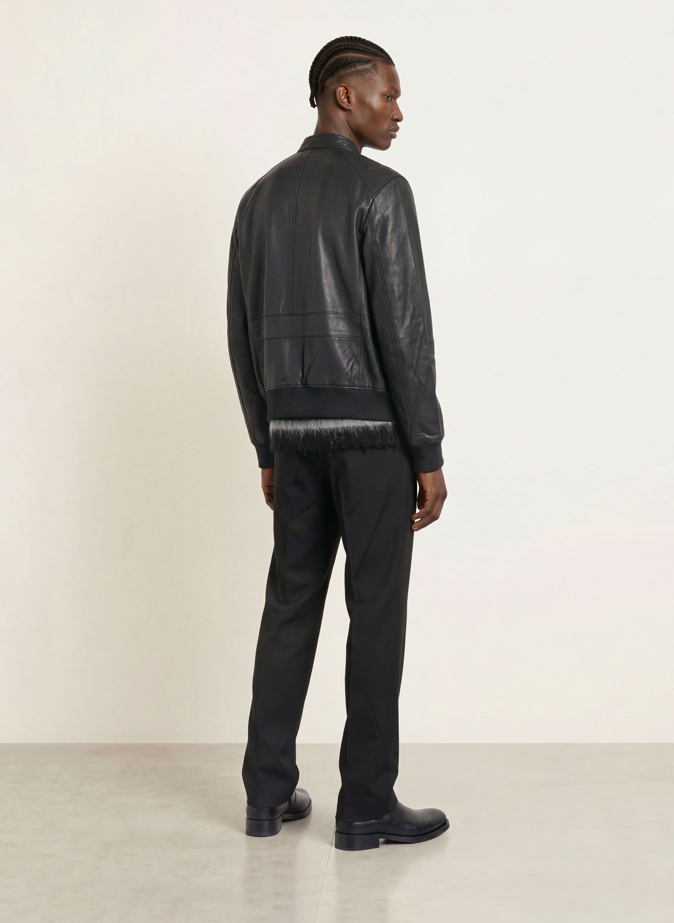ALLSAINTS Lederjacke HIRO: SCHWARZ
