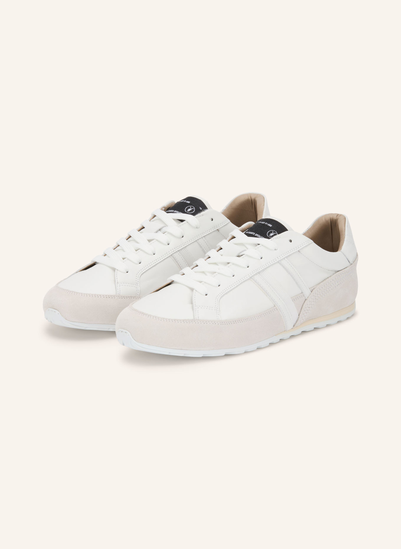 ALLSAINTS Sneakers LIAM: WIT / LICHTGRIJS