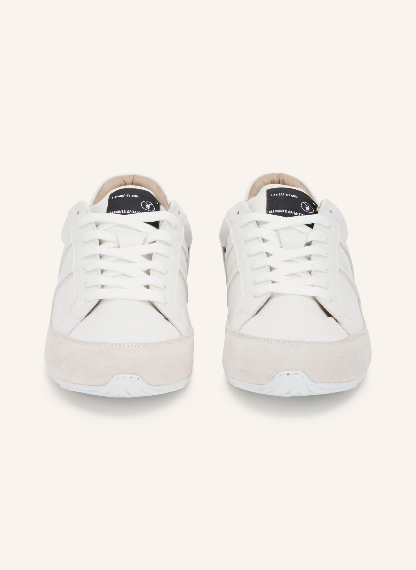 ALLSAINTS Sneakers LIAM: WIT / LICHTGRIJS