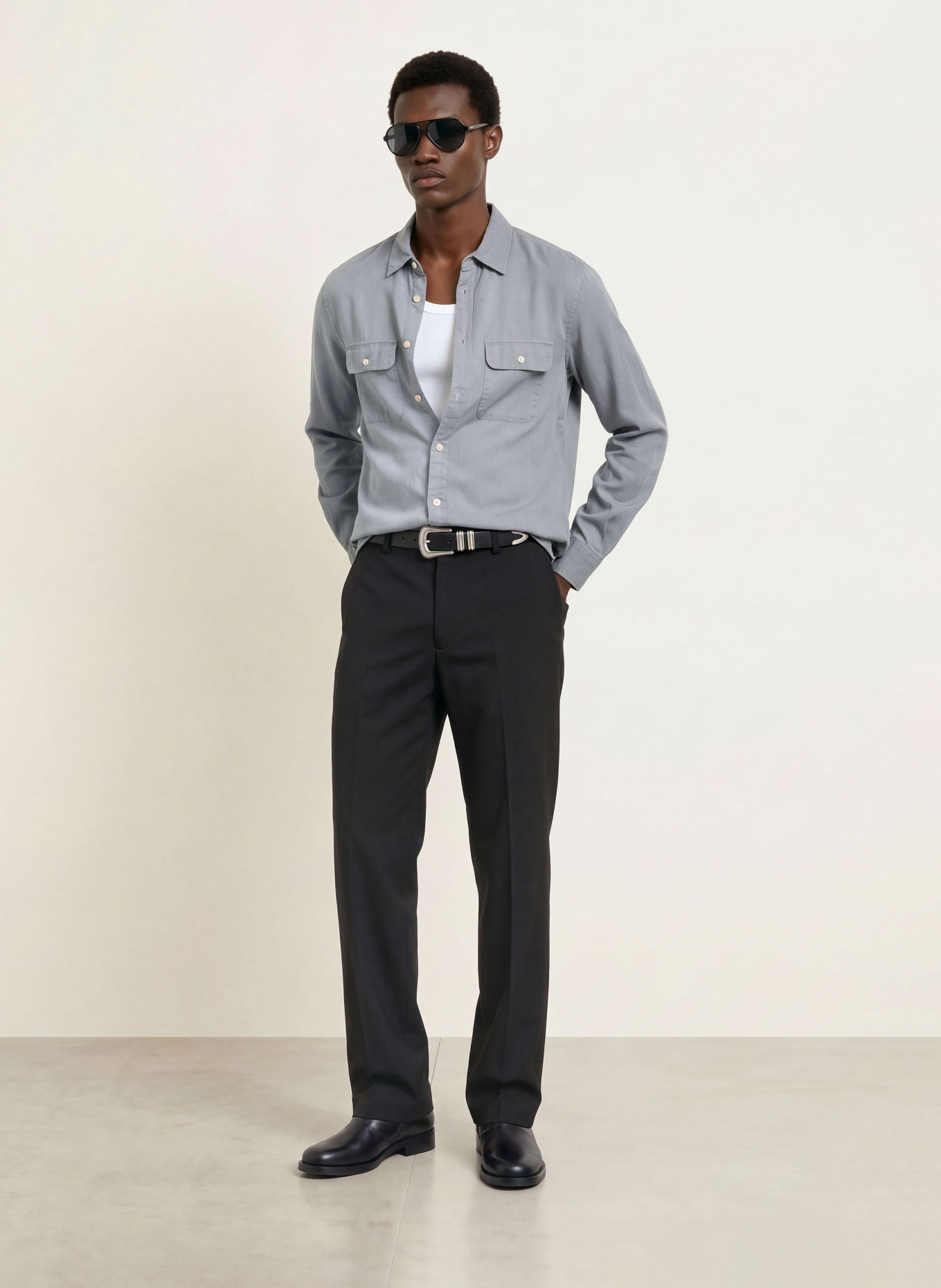 ALLSAINTS Hemd BOND Regular Fit: GRAU