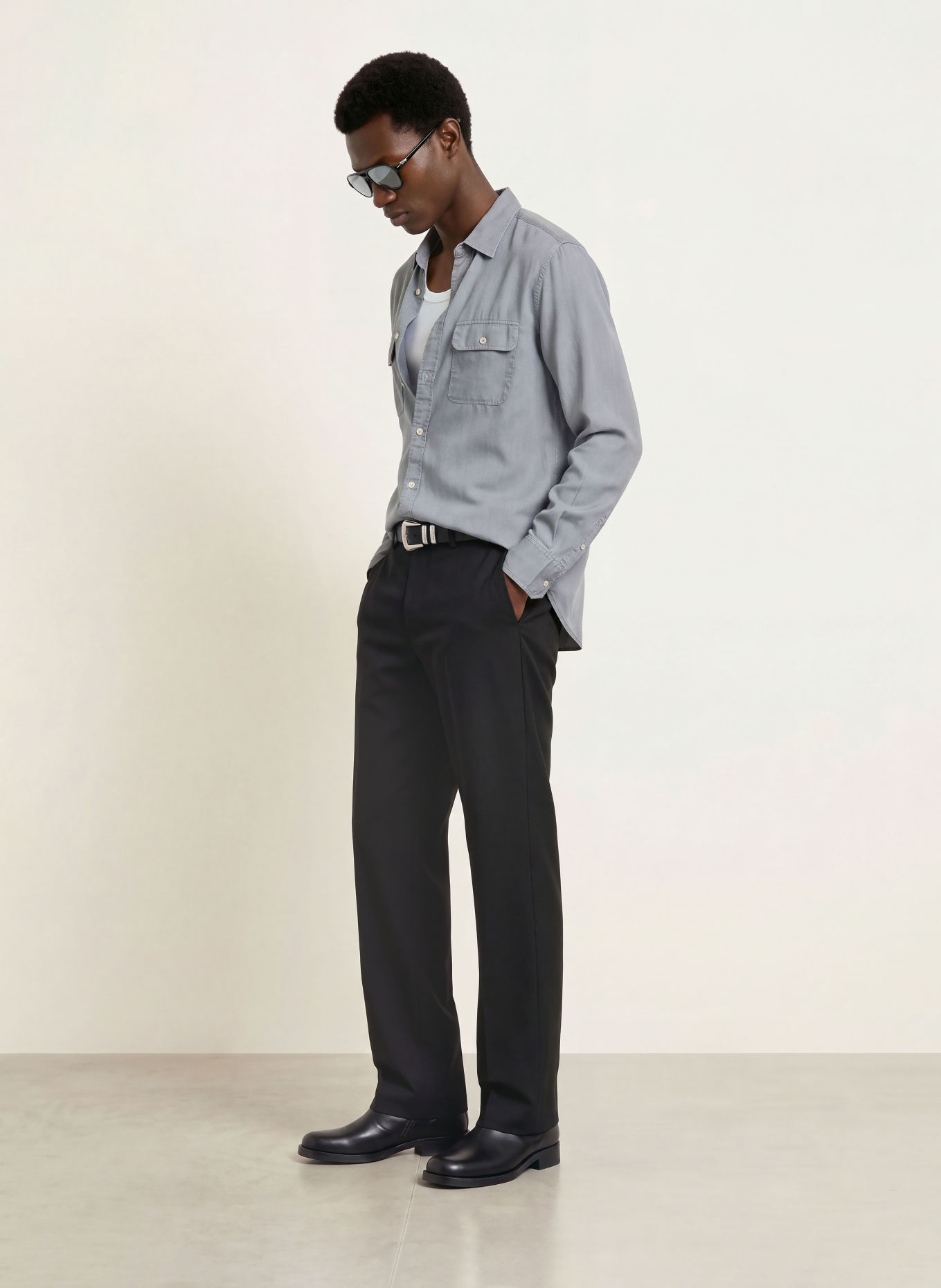ALLSAINTS Hemd BOND Regular Fit: GRAU