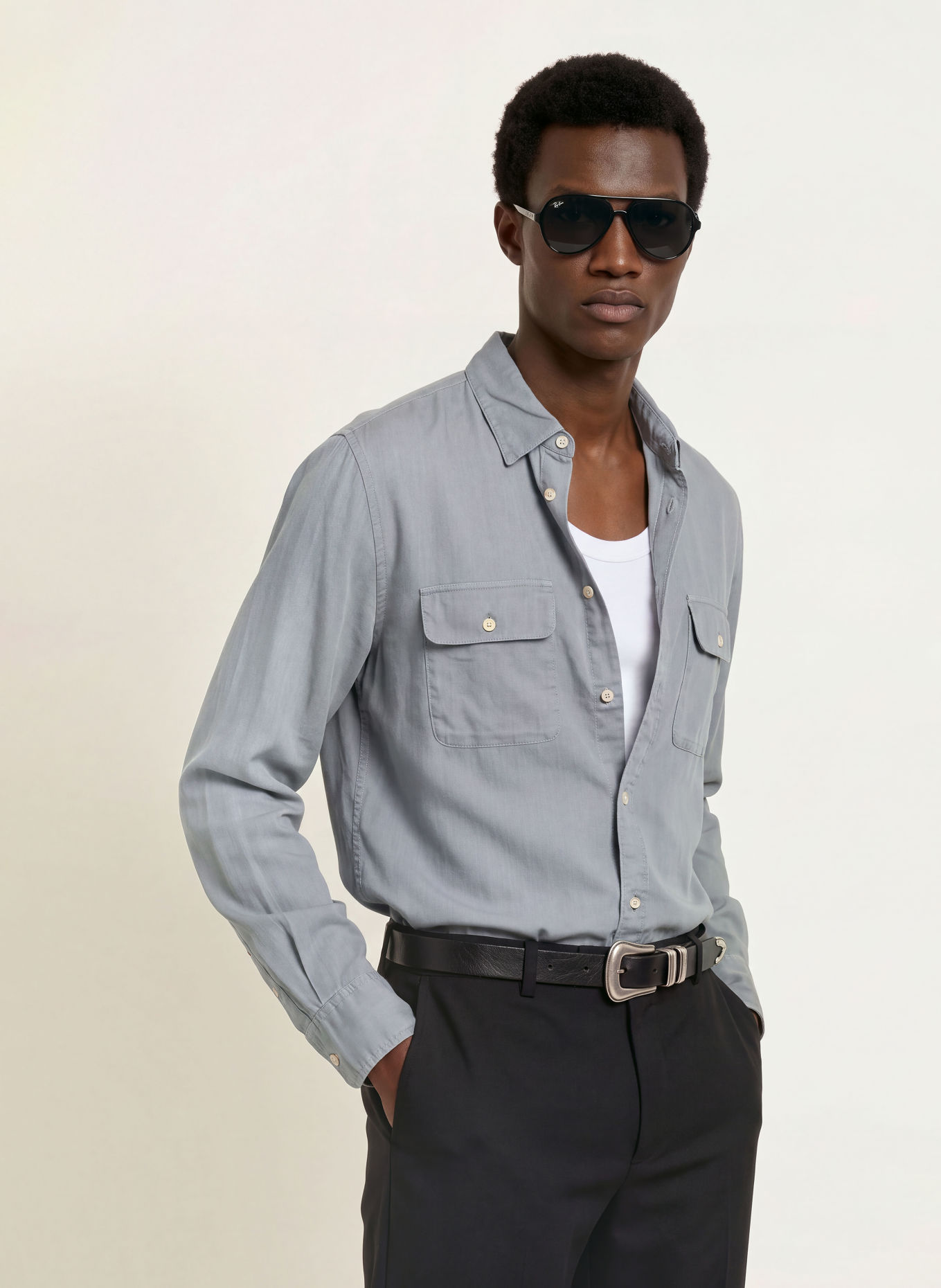 ALLSAINTS Hemd BOND Regular Fit: GRAU