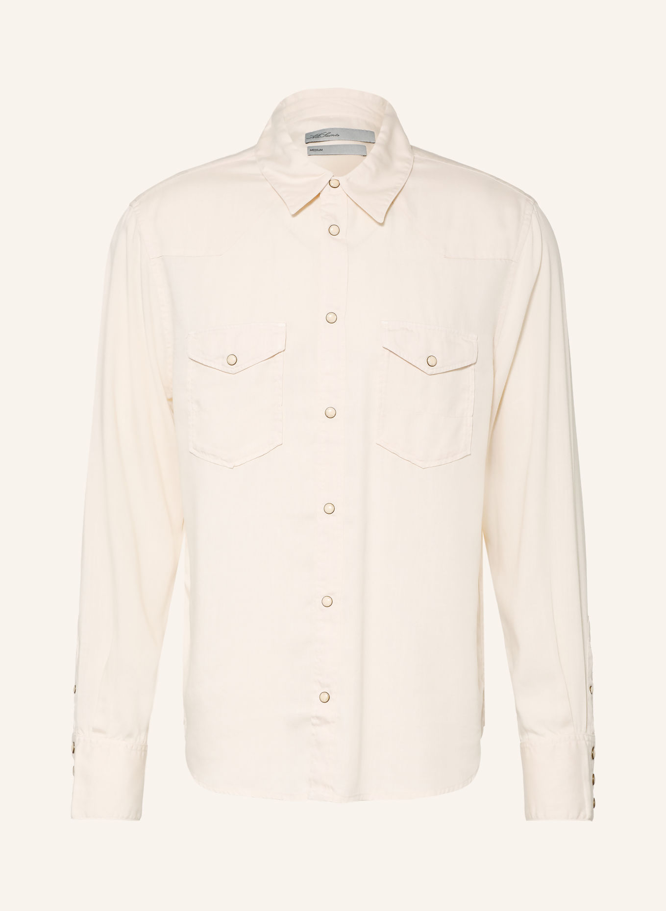 ALLSAINTS Hemd HANWAY Regular Fit: BEIGE