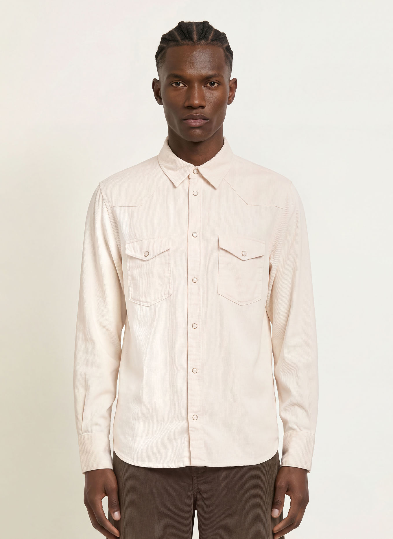 ALLSAINTS Hemd HANWAY Regular Fit: BEIGE