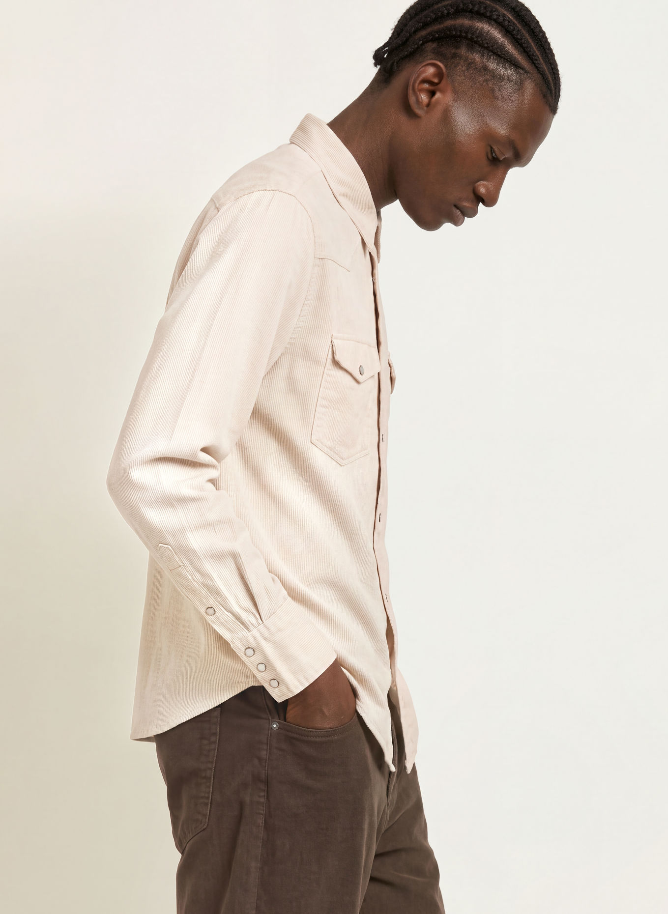 ALLSAINTS Hemd HANWAY Regular Fit: BEIGE