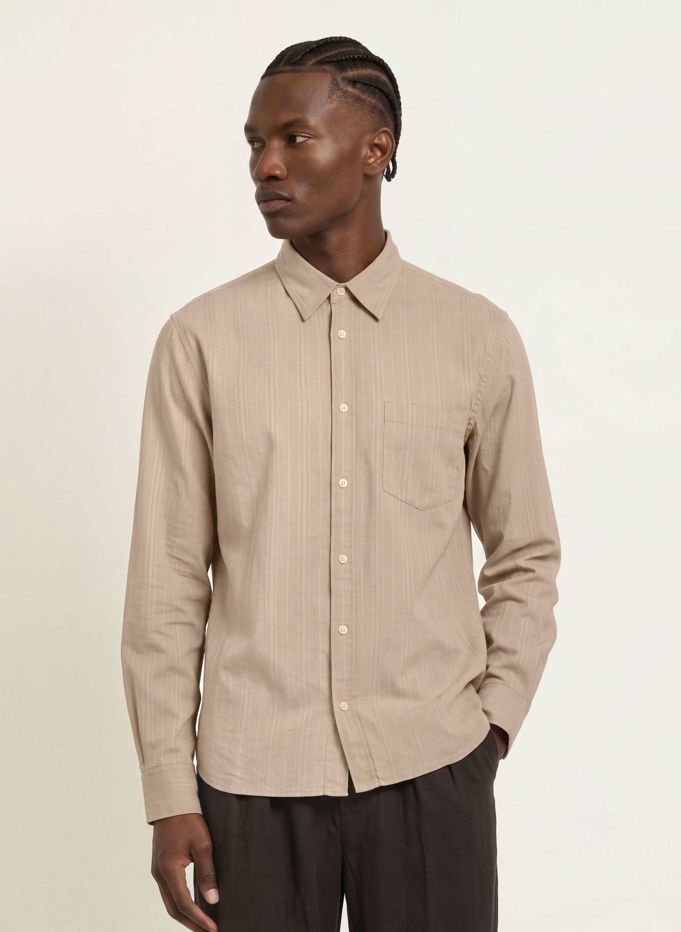 ALLSAINTS Hemd DUKE Regular Fit: BRAUN